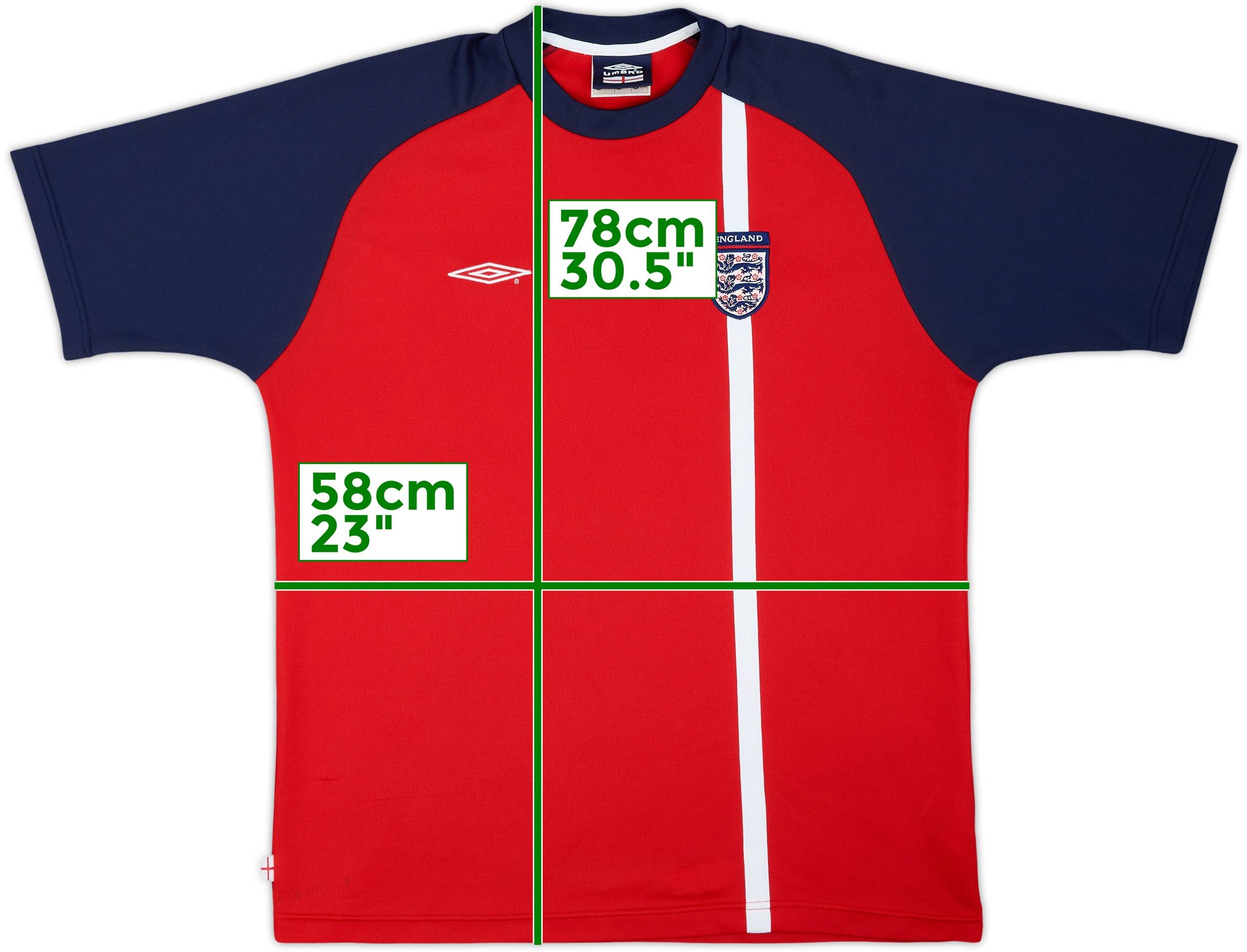 2001-02 England Umbro Training Shirt - 8/10 - (XL)