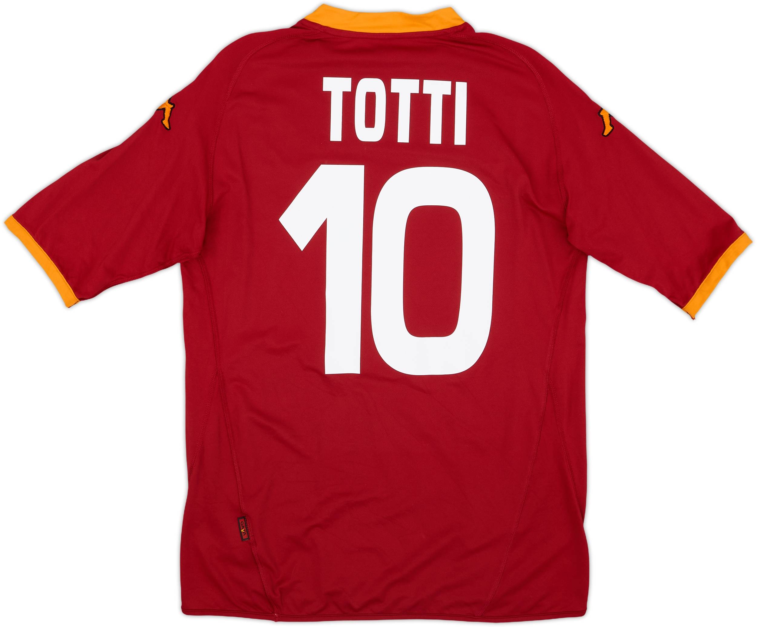 2007-08 Roma Home Shirt Totti #10 - 7/10 - (XXL)