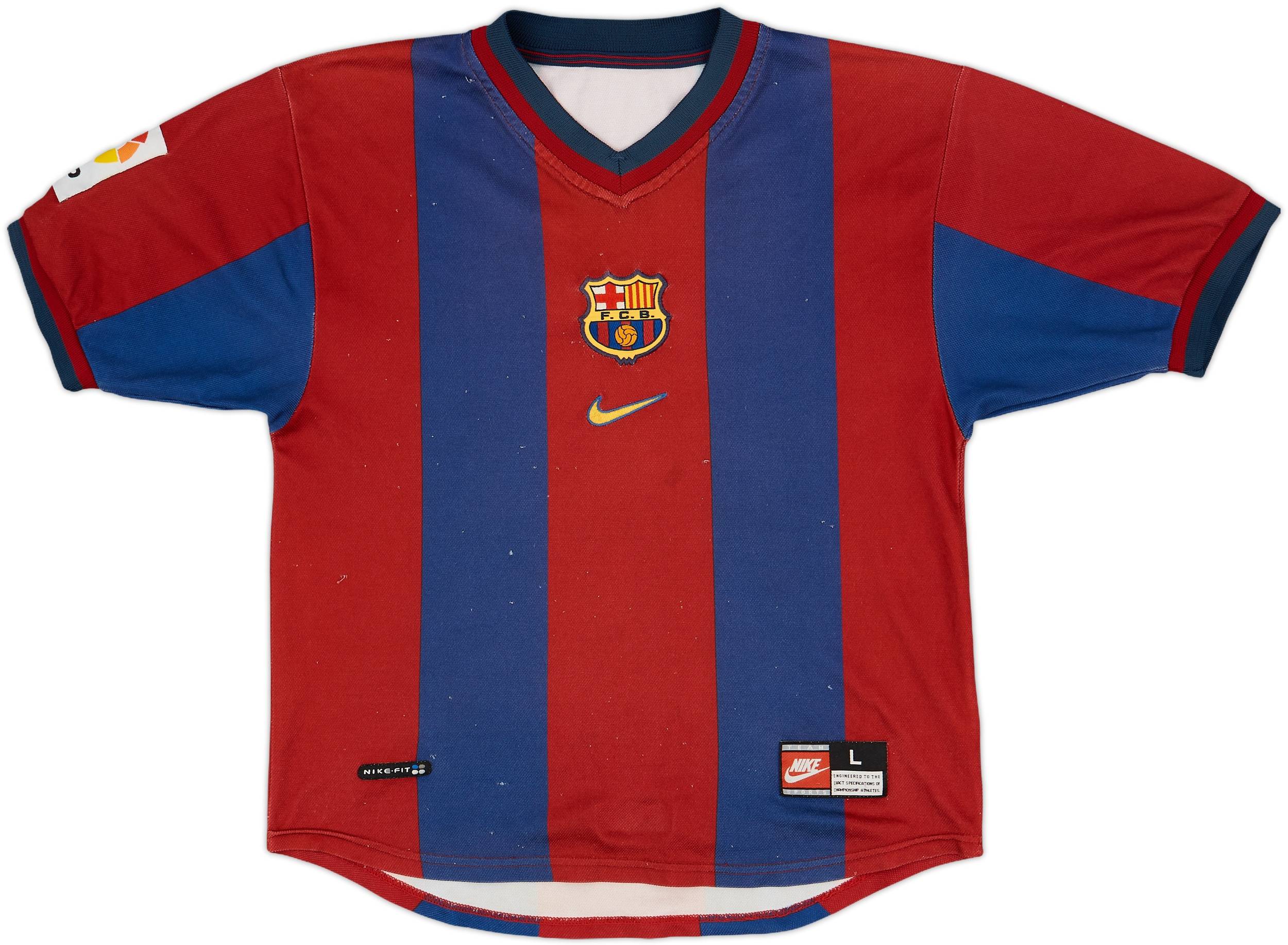 1998-00 Barcelona Home Shirt - 5/10 - (L.Boys)