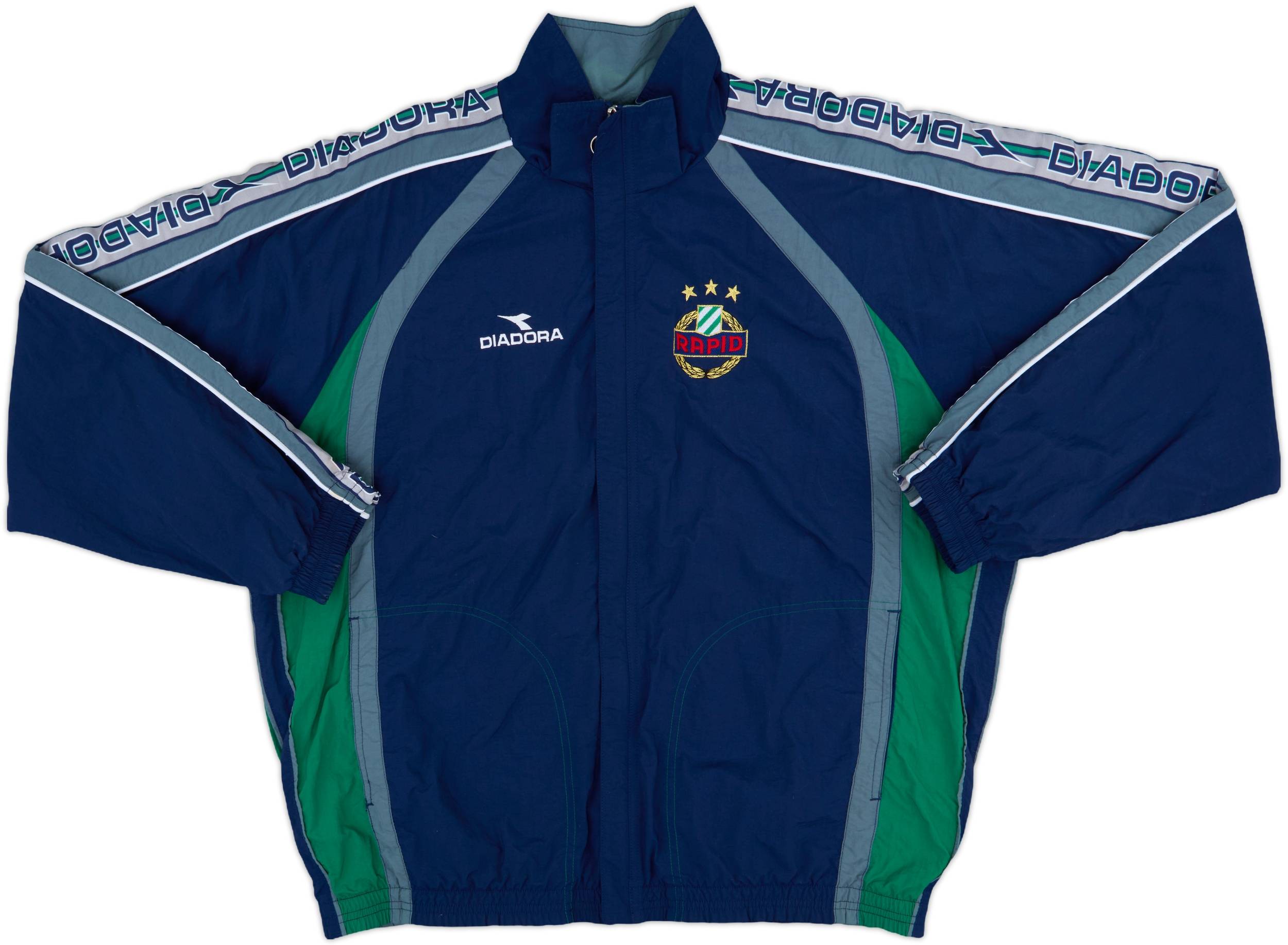 1998-99 Rapid Vienna Diadora Track Jacket - 8/10 - (XL)
