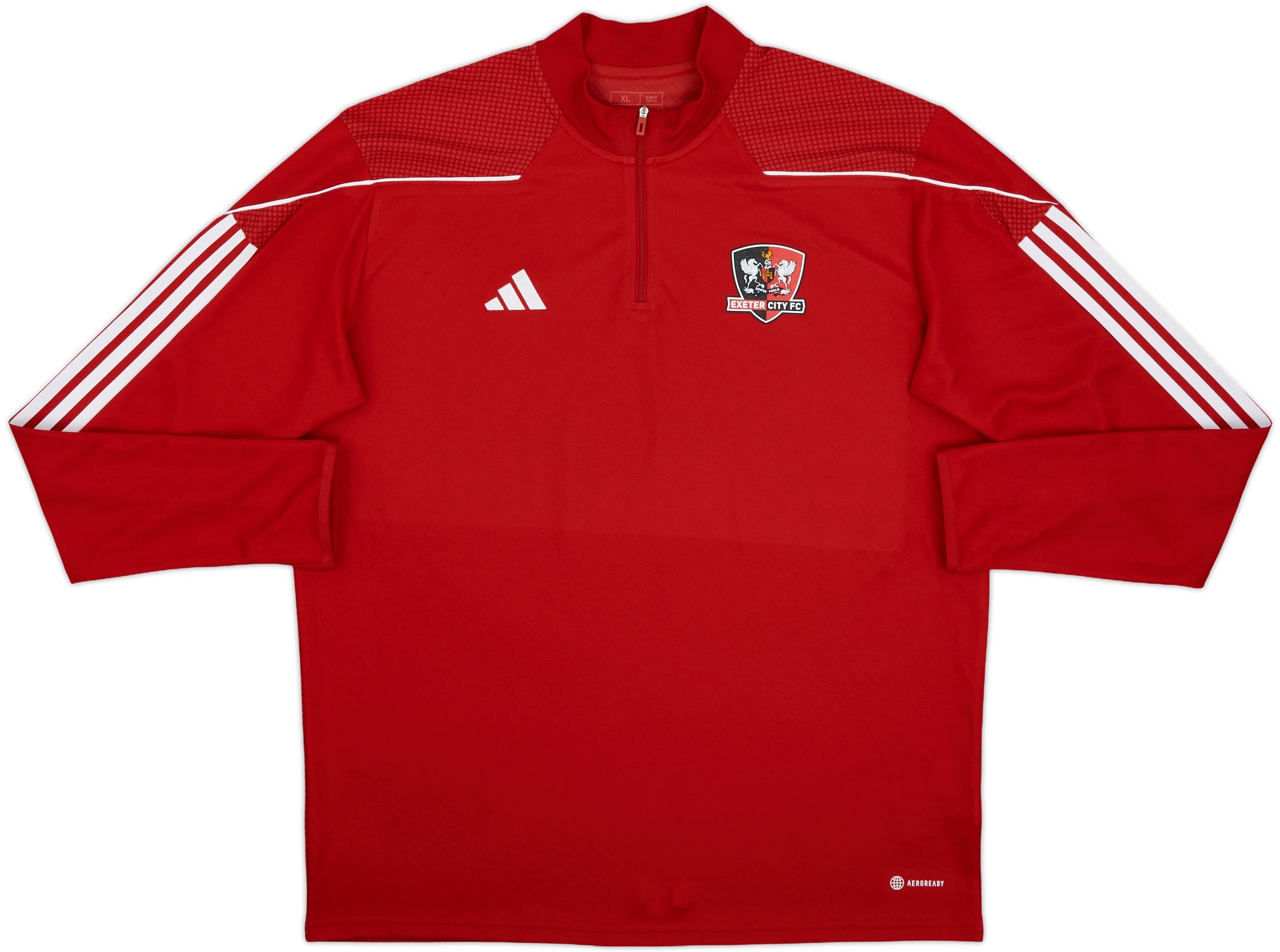 2023-24 Exeter City adidas 1/4 Zip Drill Top - 9/10 - (XL)