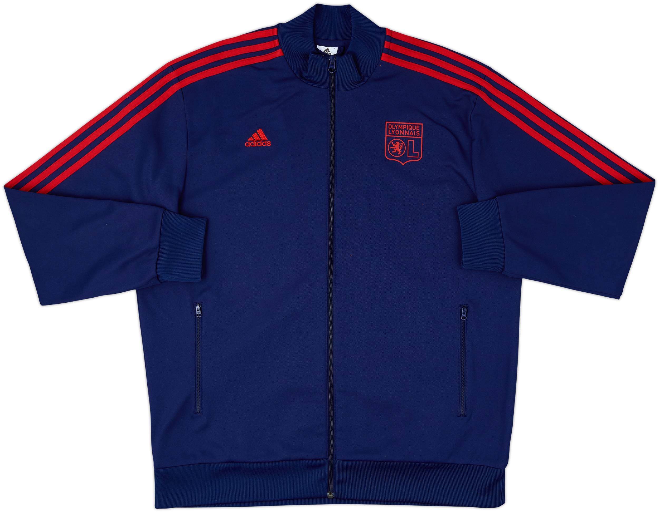 2013-14 Lyon adidas Track Jacket - 7/10 - (XL)