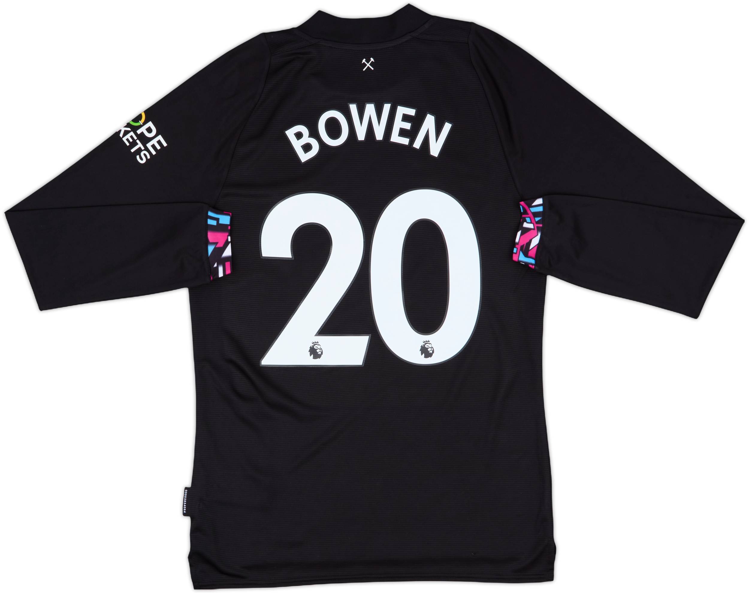 2022-23 West Ham United Away L/S Shirt Bowen #20 - 8/10 - (S)