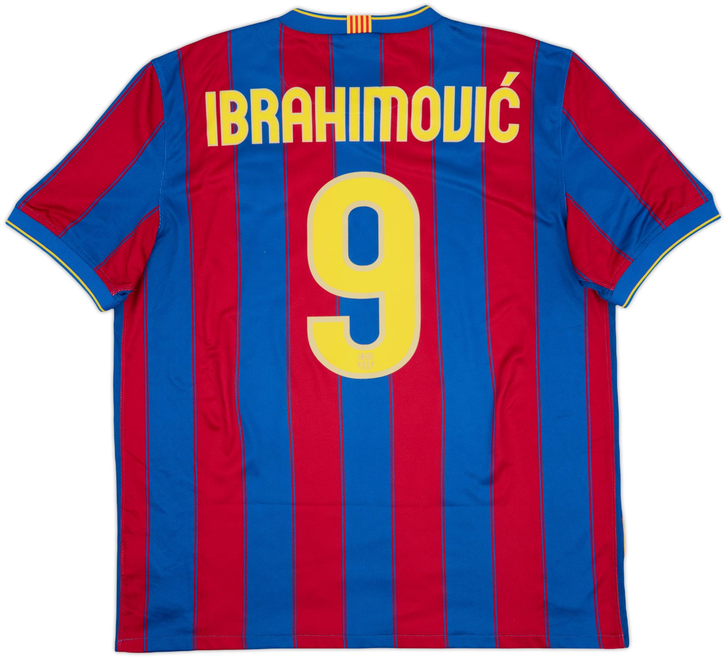 2009-10 Barcelona Home Shirt Ibrahimovic #9 - 9/10 - (XL)