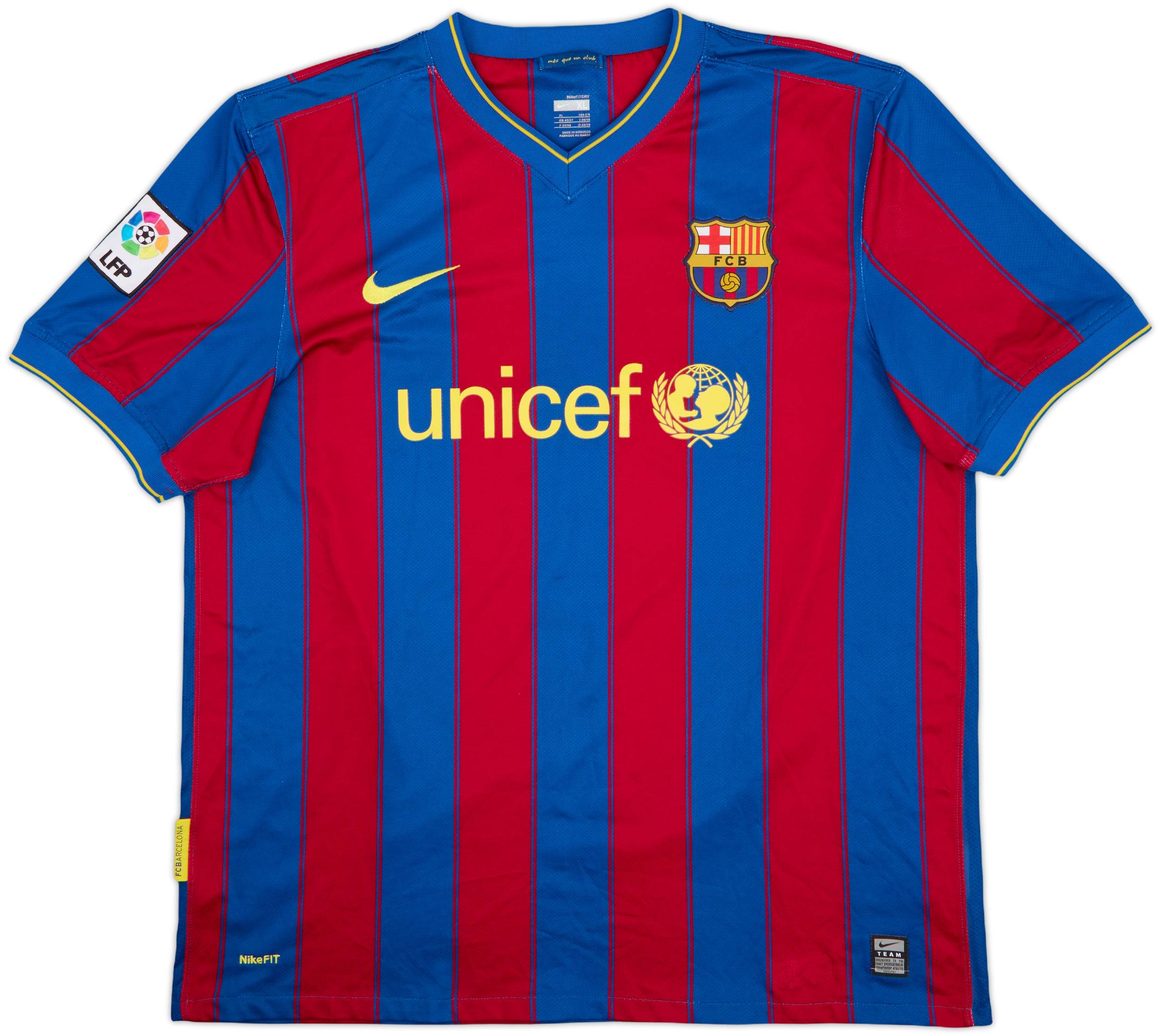 2009-10 Barcelona Home Shirt Ibrahimovic #9 - 9/10 - (XL)