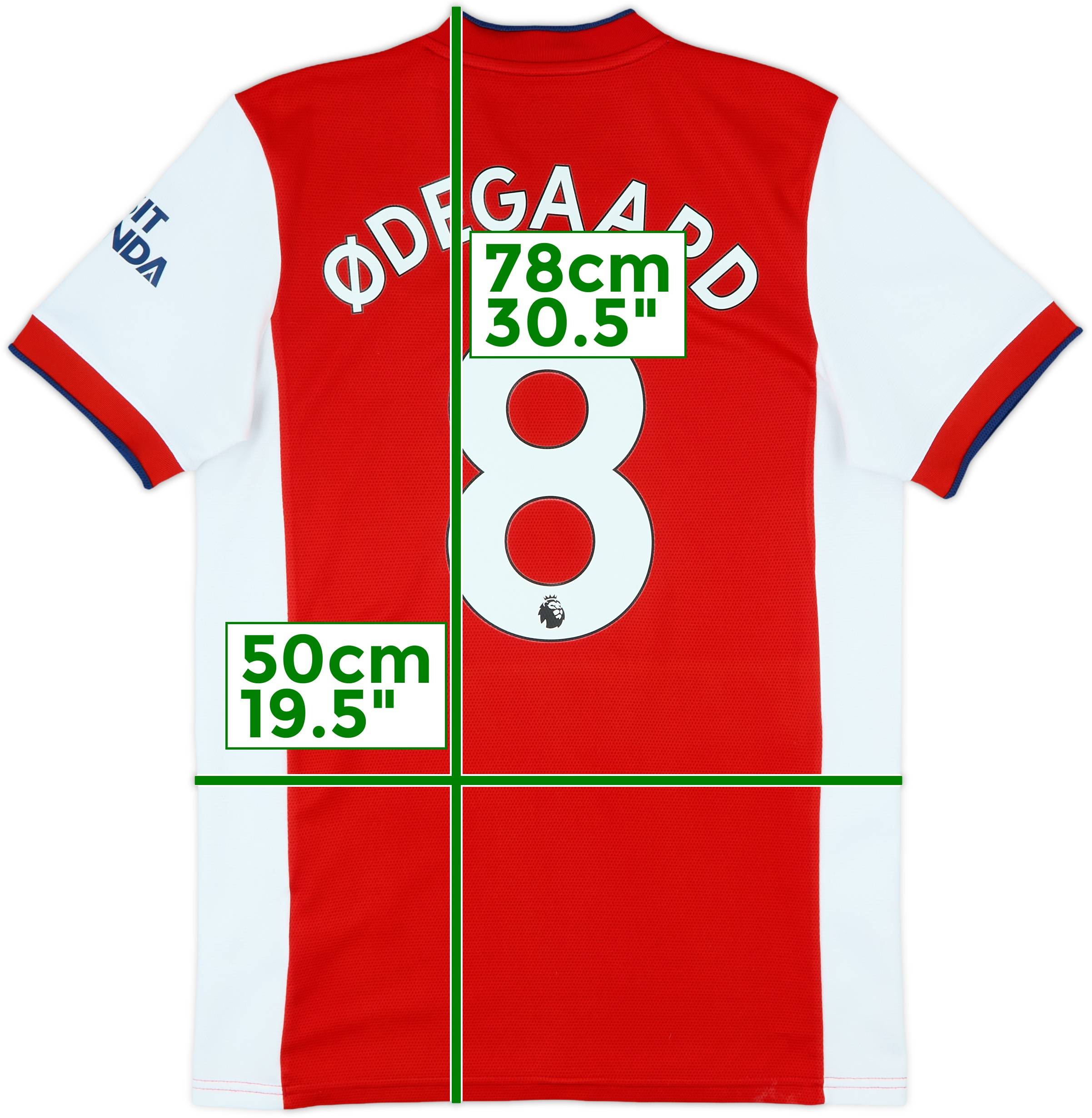 アーセナル ØDEGAARD 8番 シャツ 2025-26 Arsenal Authentic Home Shirt Odegaard #8