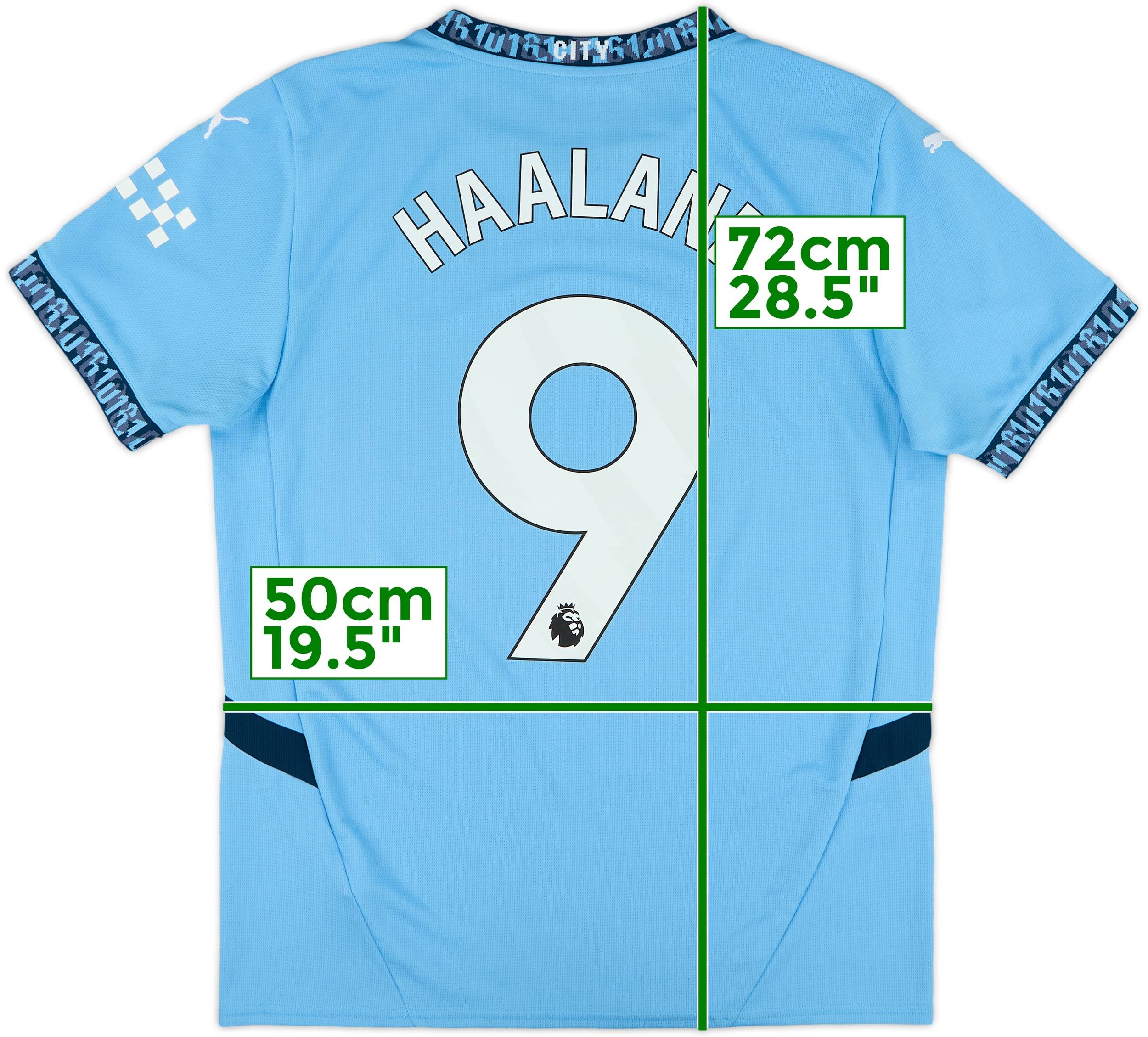 HAALAND 9 水色シャツ 2024-25 Manchester City Home Shirt Haaland #9 (KIDS)