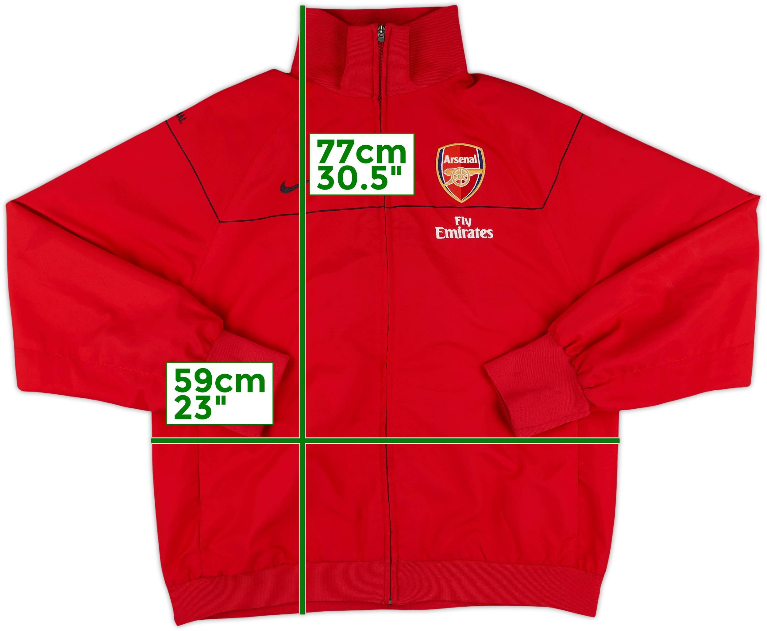 ウェア NIKE Arsenal M 2008-09 Arsenal Nike Track Jacket - 7/10 - (L)