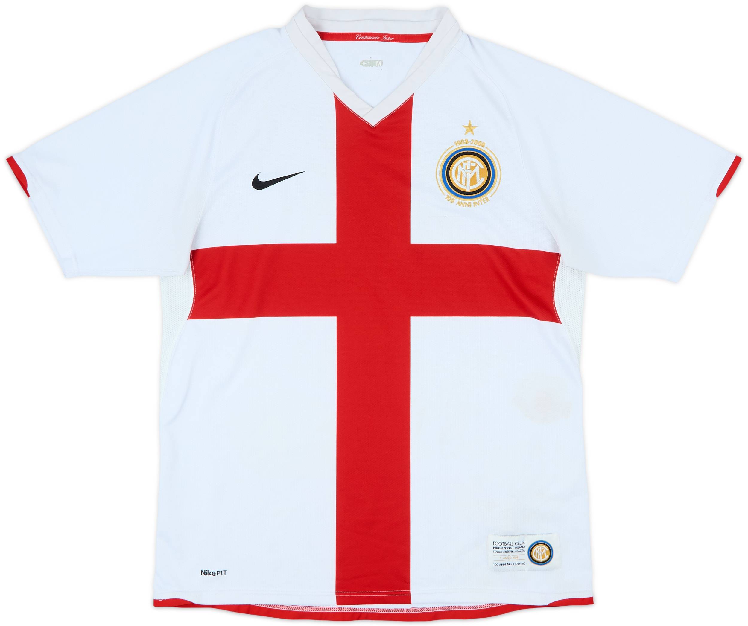ウェア NIKE INTER MILANO 07/08 GAME SHIRT 2007-08 Inter Milan Centenary Away Shirt - 5/10 - (M)