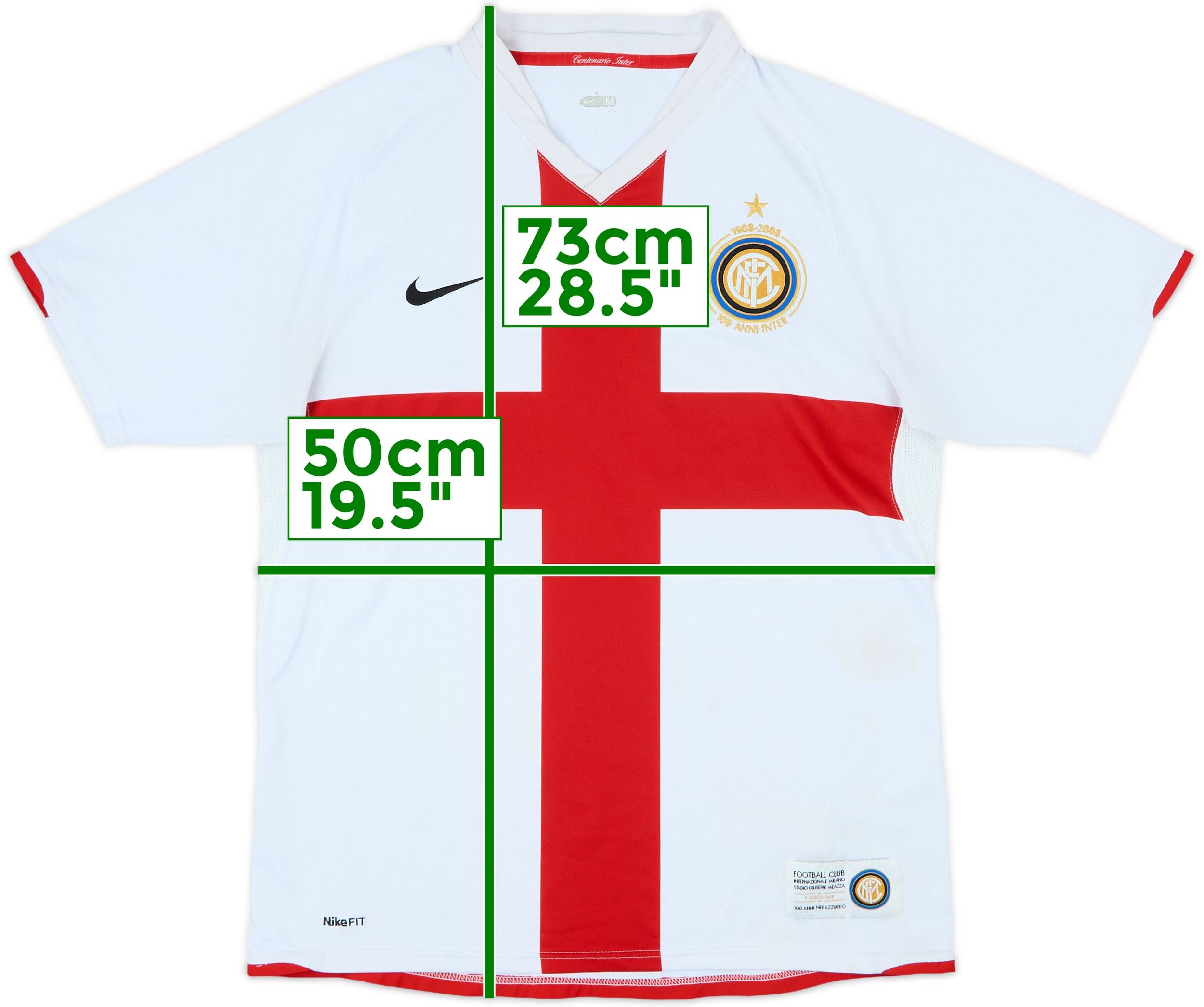 2007-08 Inter Milan Centenary Away Shirt - 5/10 - (M)