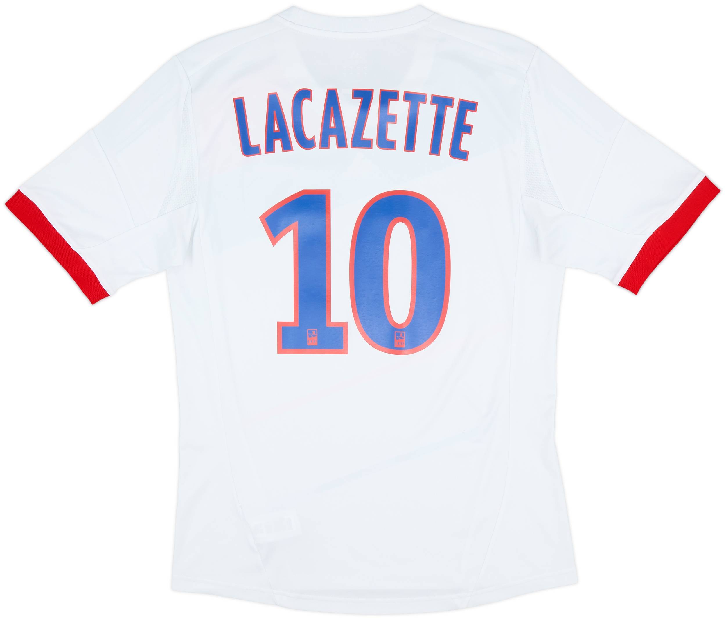 2012-13 Lyon Home Shirt Lacazette #10 - 8/10 - (M)