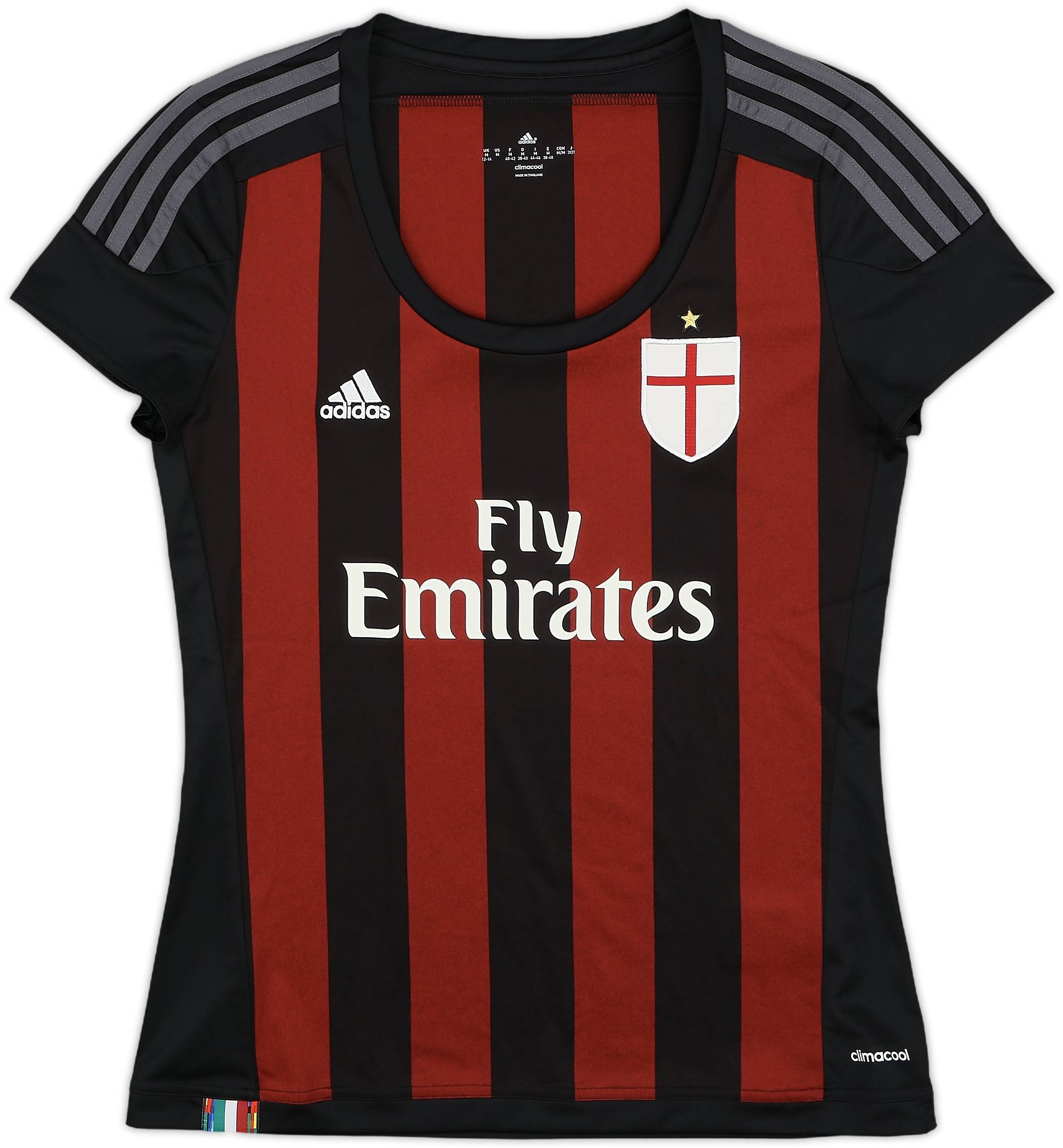2015-16 AC Milan Home Shirt 9/10 (Women's M)