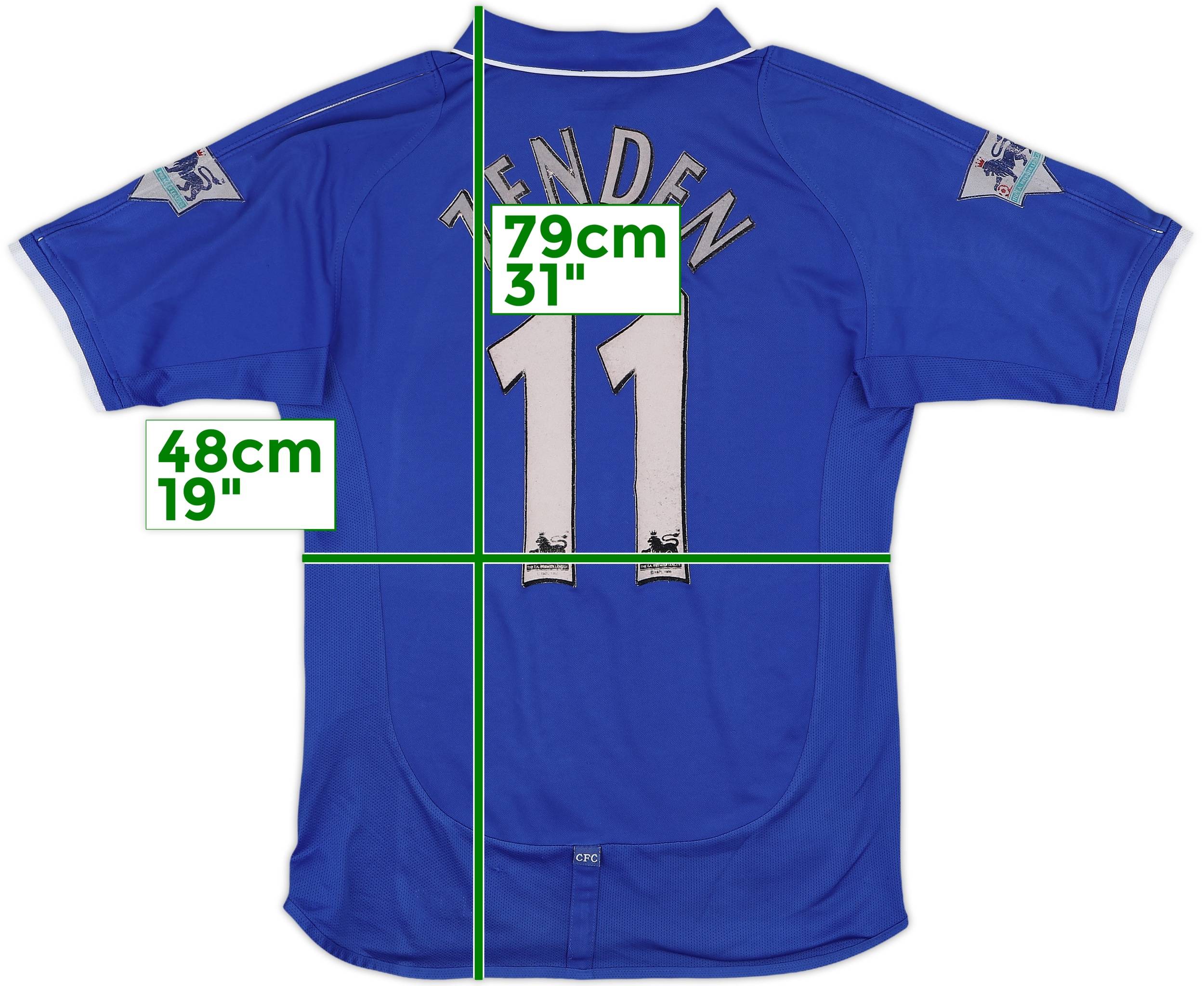2001-03 Chelsea Home Shirt Zenden #11 - 5/10 - (S)