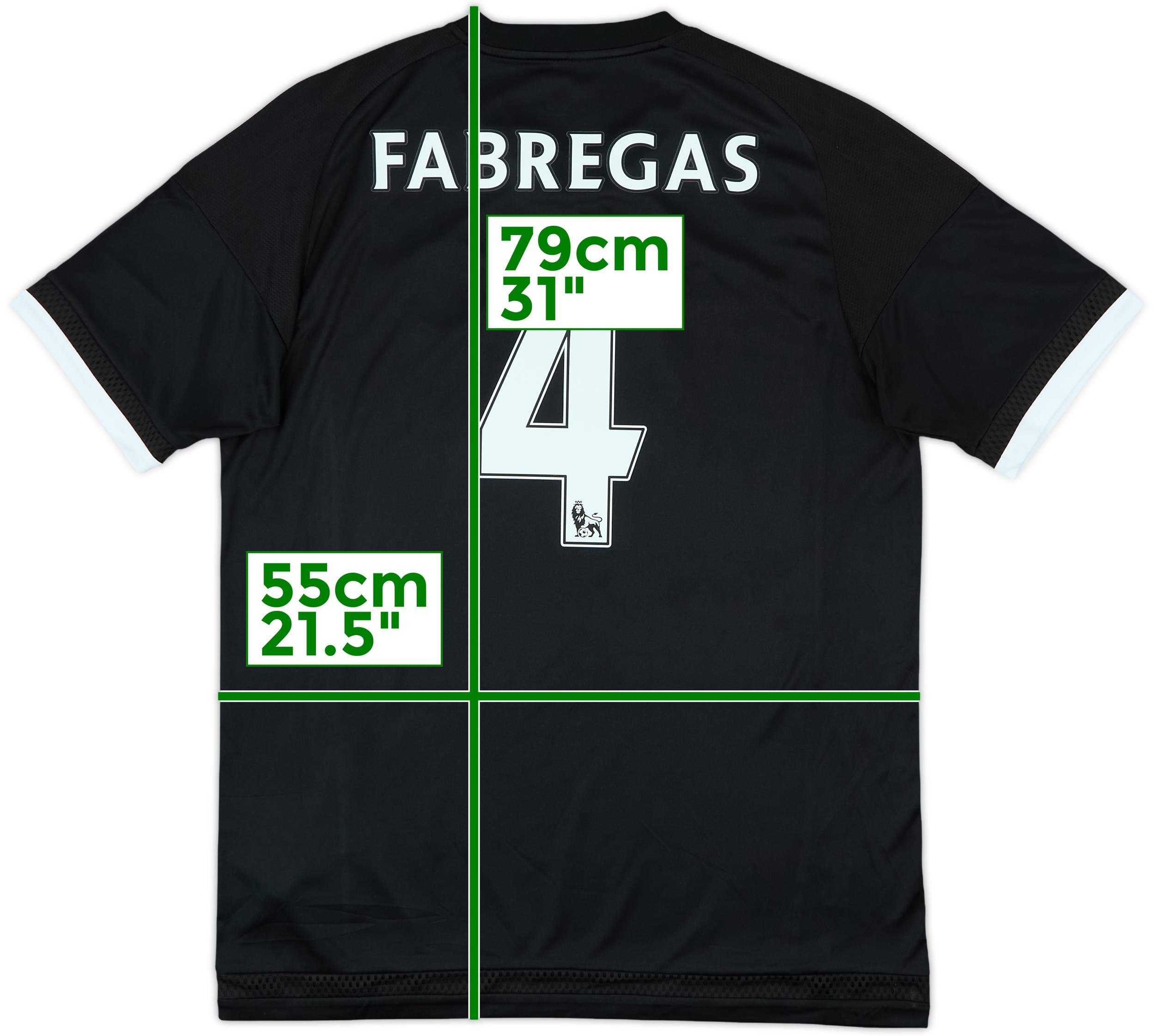 Chelsea FC Fàbregas 4 サッカーシャツ 2014-15 Chelsea Away Shirt Fabregas #4 (M)