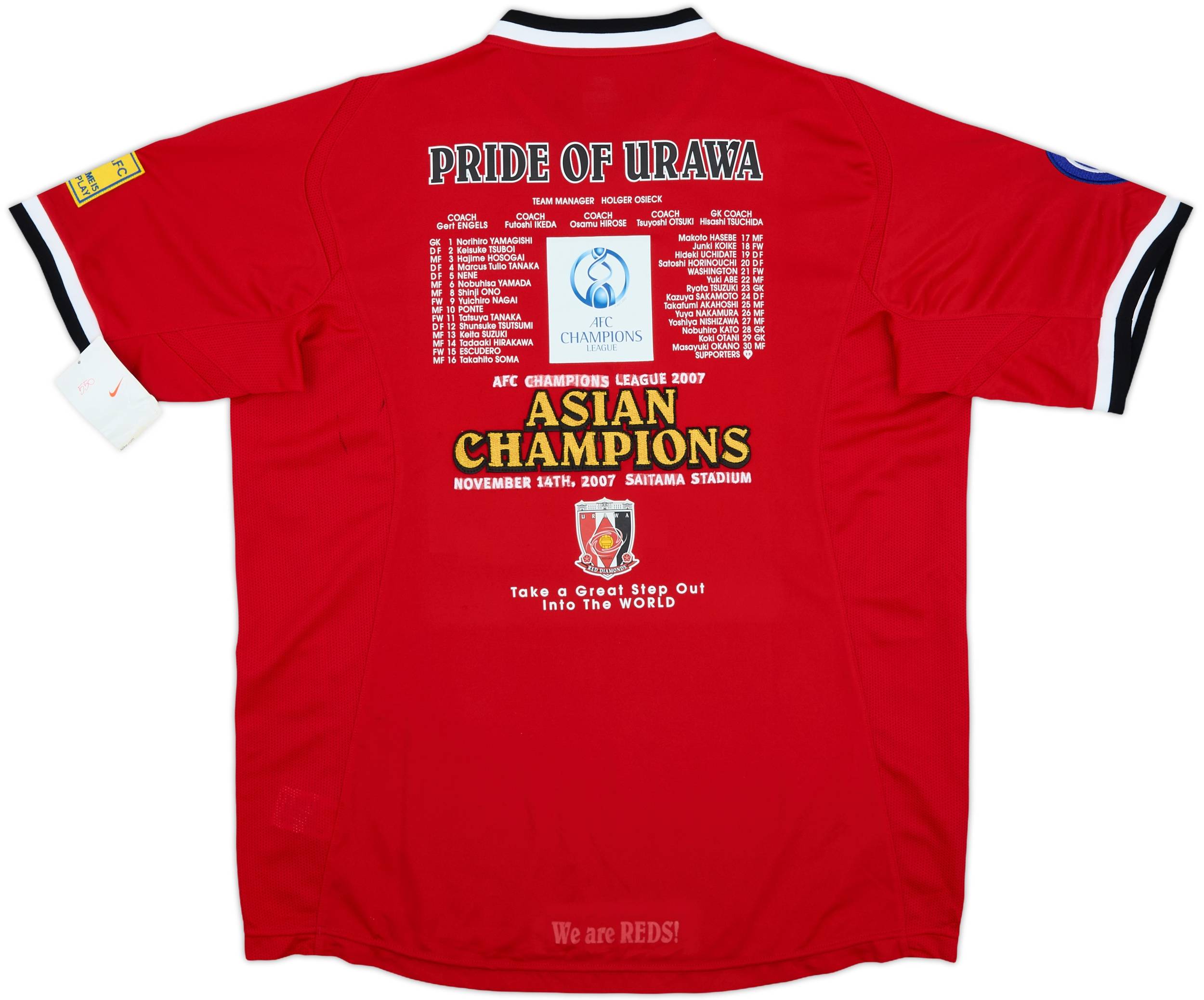 2007 Urawa Red Diamonds 'ACL' Home Shirt (L)