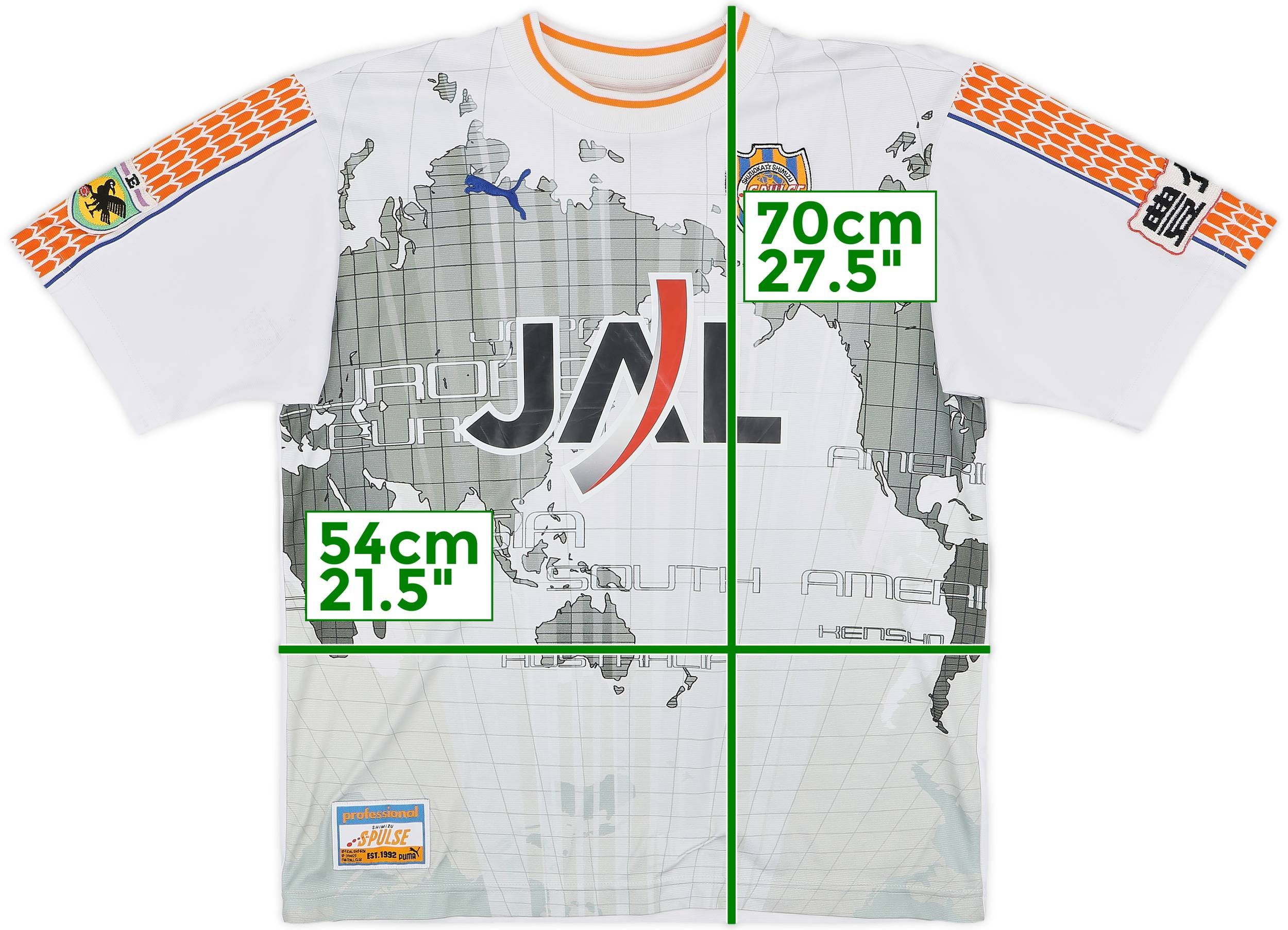 Mizuno SHIMIZU S-PULSE サッカーシャツ Jリーグ　サイズM Vintage Mizuno Shimizu S-pulse 1993-94 Home Football J