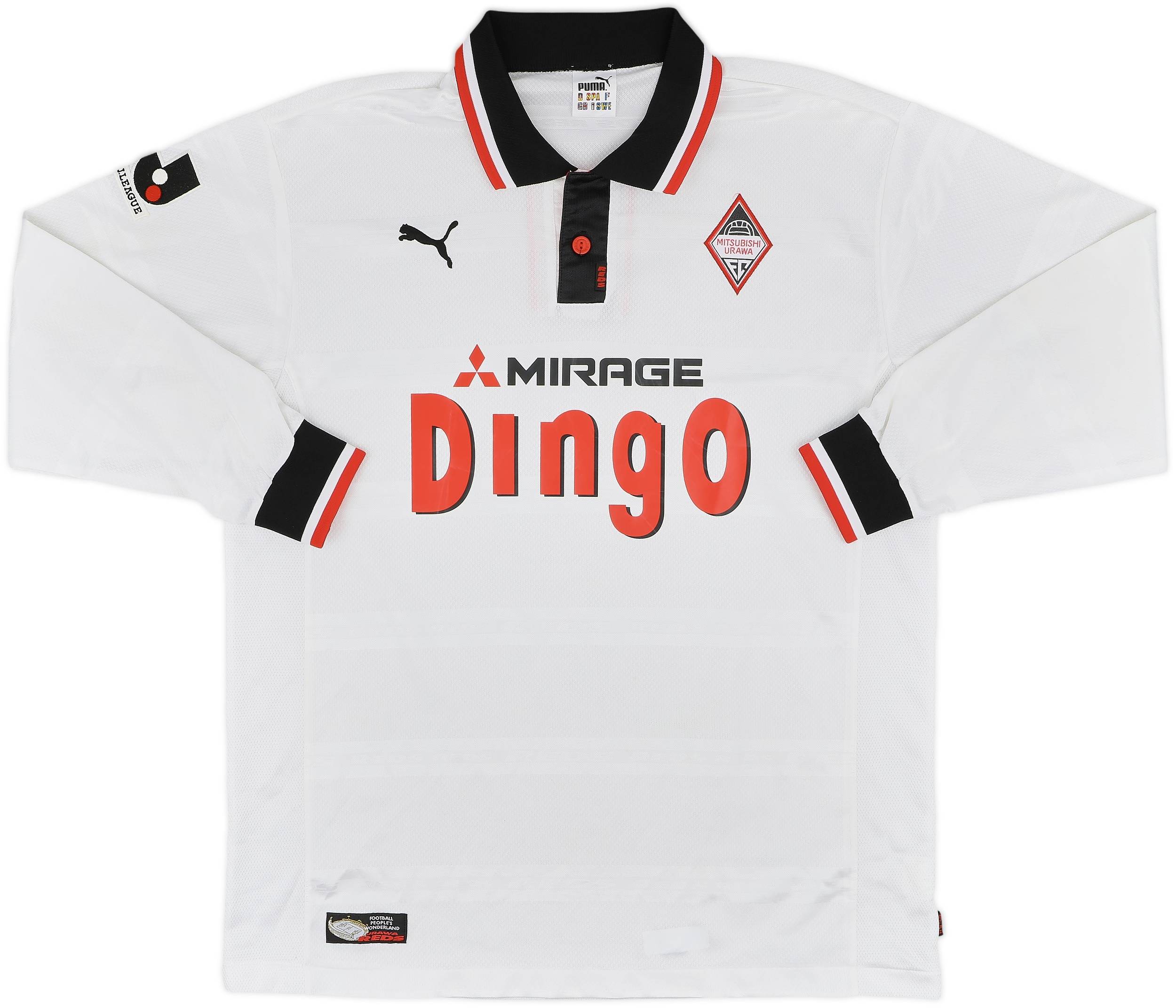 1999-00 Urawa Red Diamonds Away L/S Shirt - 9/10 - (XL)