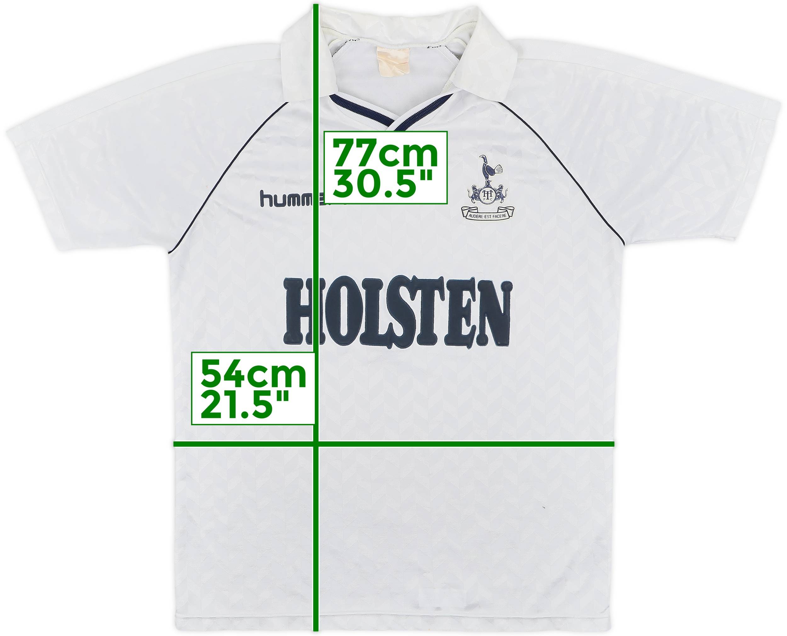 1987-89 Tottenham Home Shirt - 8/10 - (M)