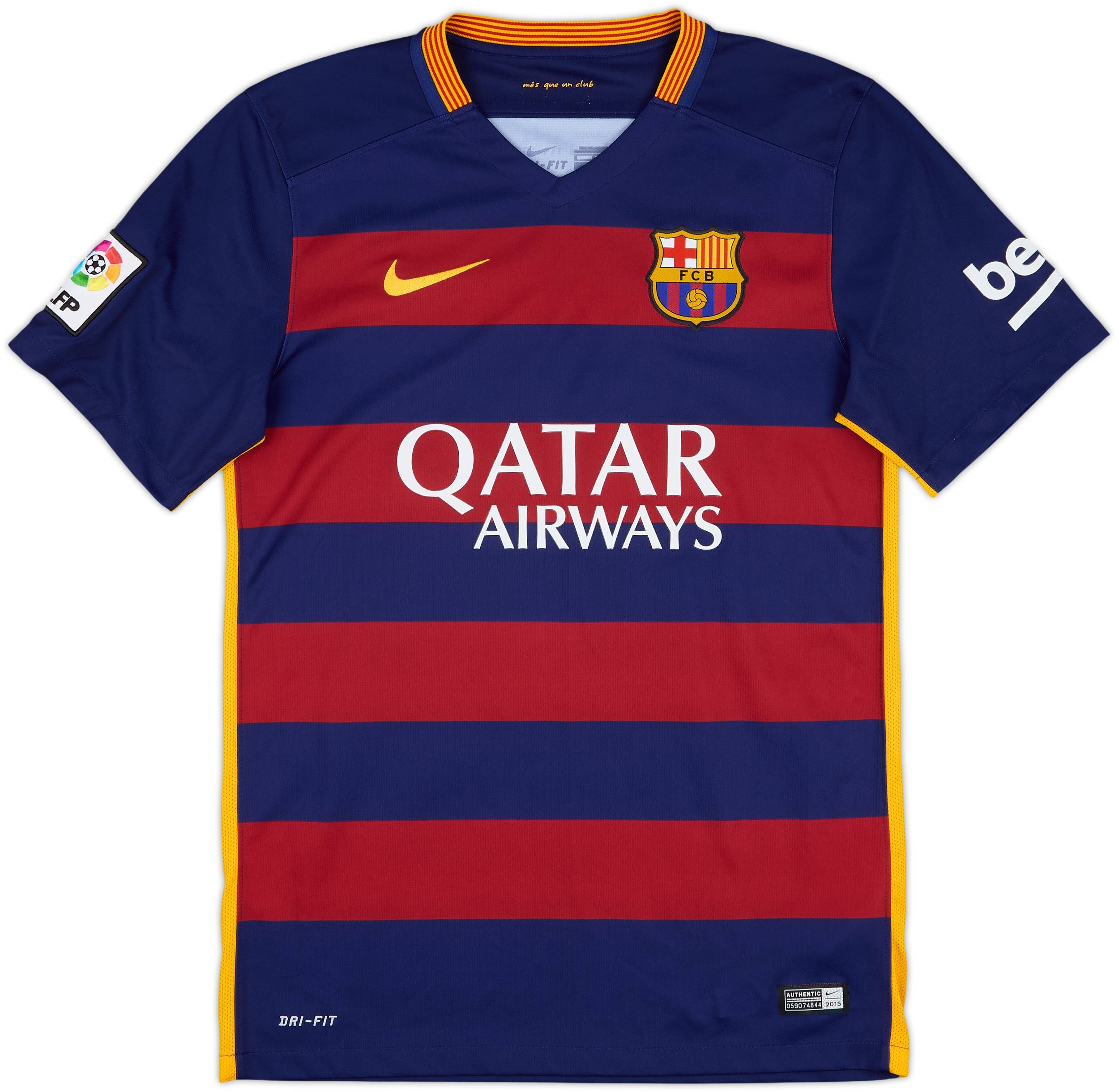 2015-16 Barcelona Home Shirt Neymar Jr #11 - 8/10 - (S)