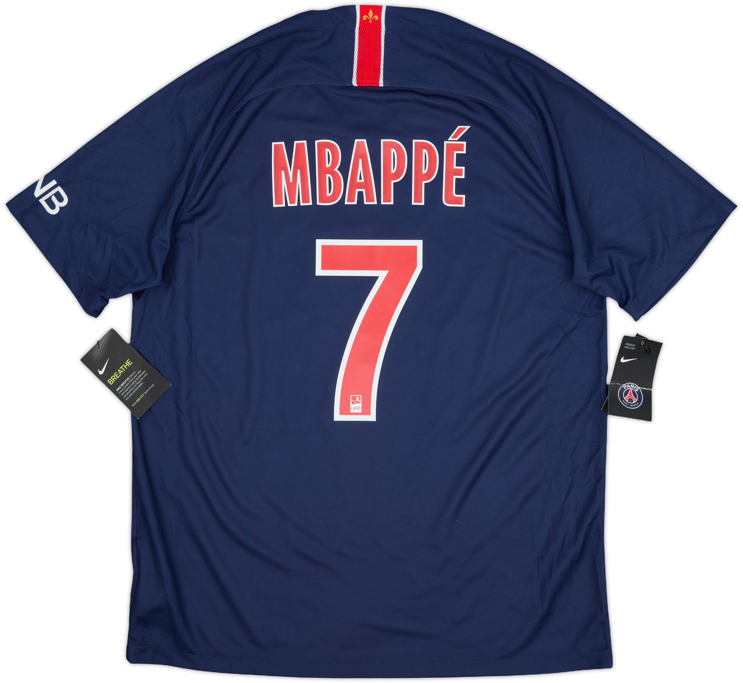 2018-19 Paris Saint-Germain Home Shirt Mbappe #7 (L)