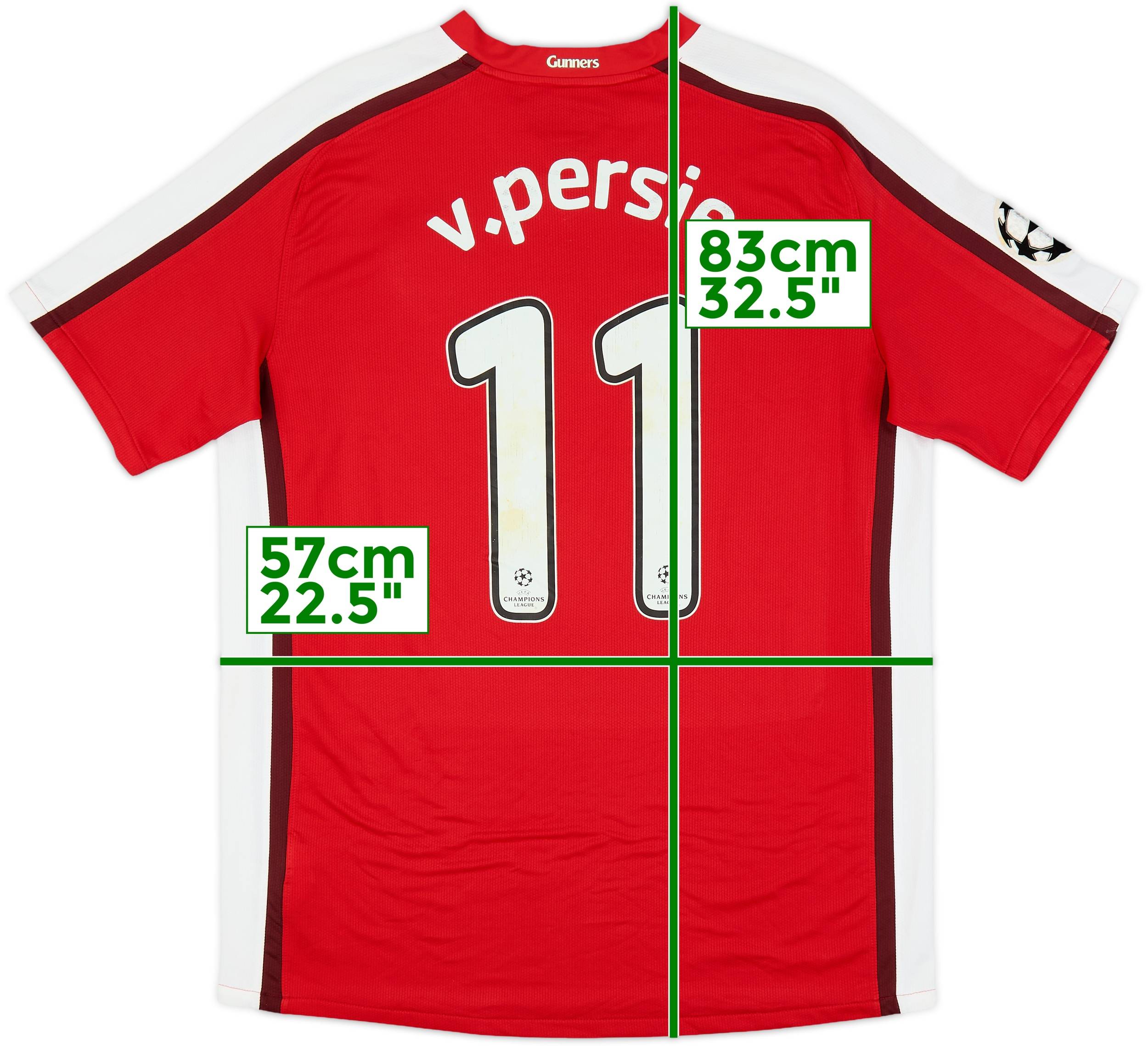 2008-10 Arsenal Home Shirt v.Persie #11 - 7/10 - (L)