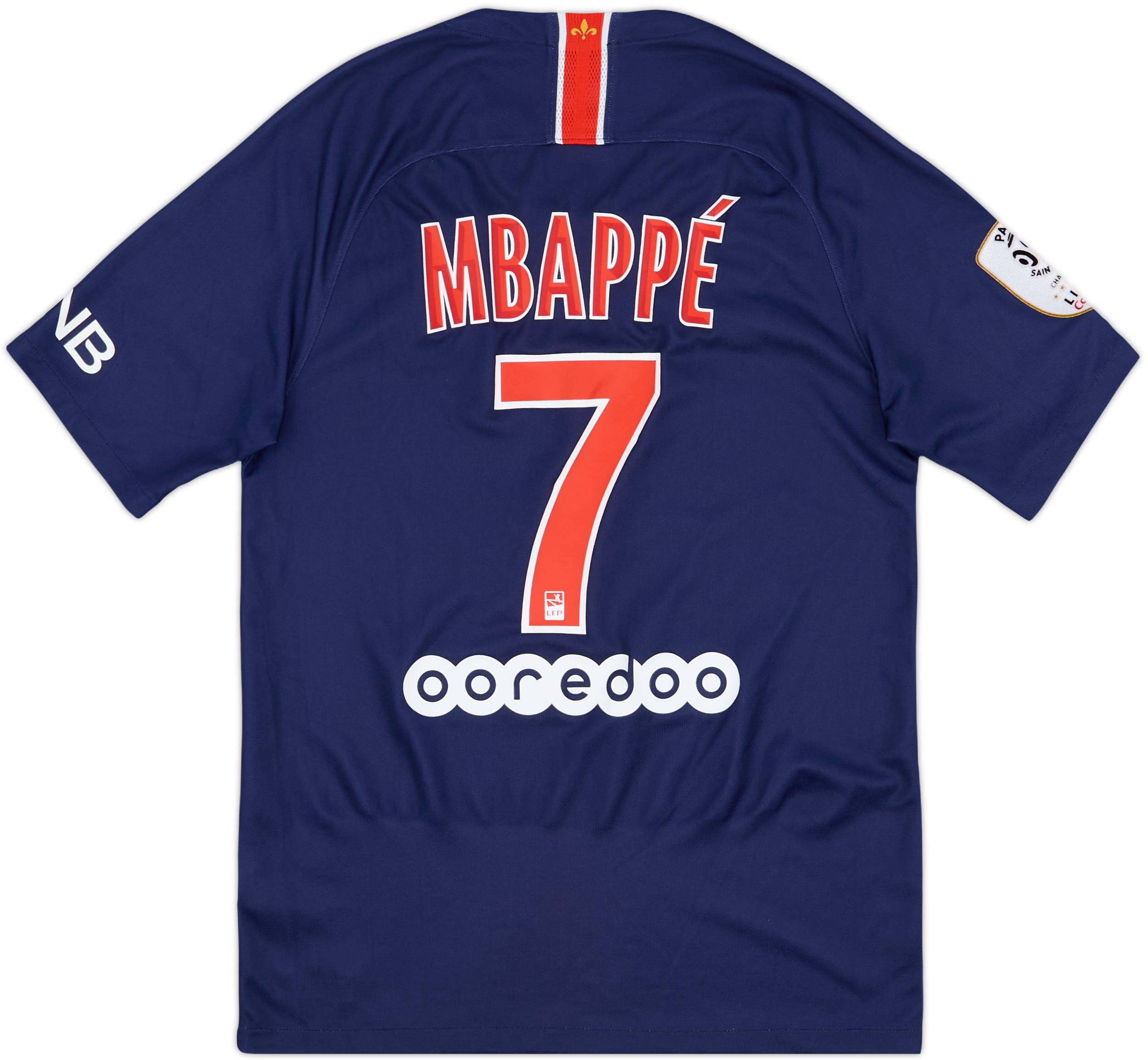パリ・サンジェルマン Mbappé 7 シャツ 2018-19 Paris Saint-Germain Home Shirt Mbappe #7 - 8/10 - (S)