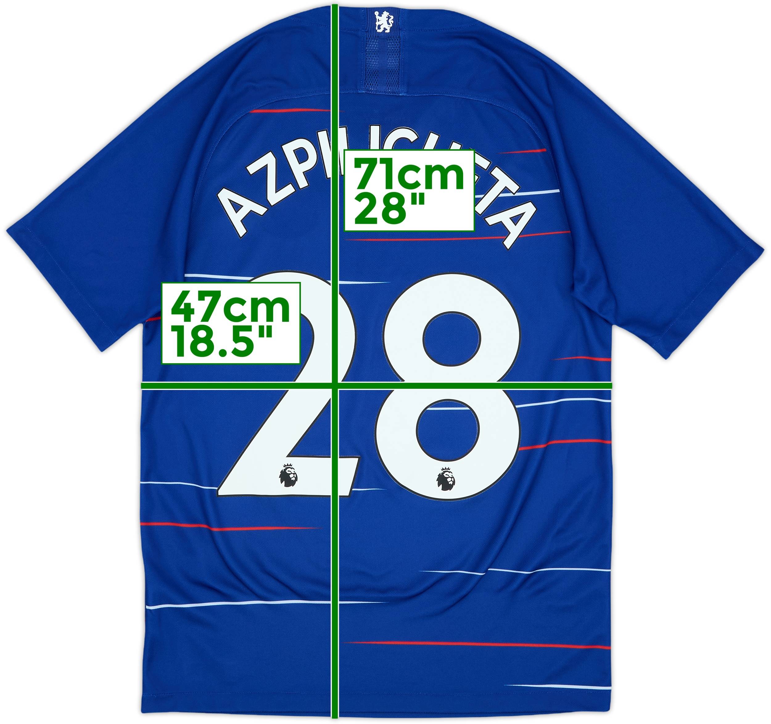 2018-19 Chelsea Home Shirt Azpilicueta #28 - 9/10 - (S)