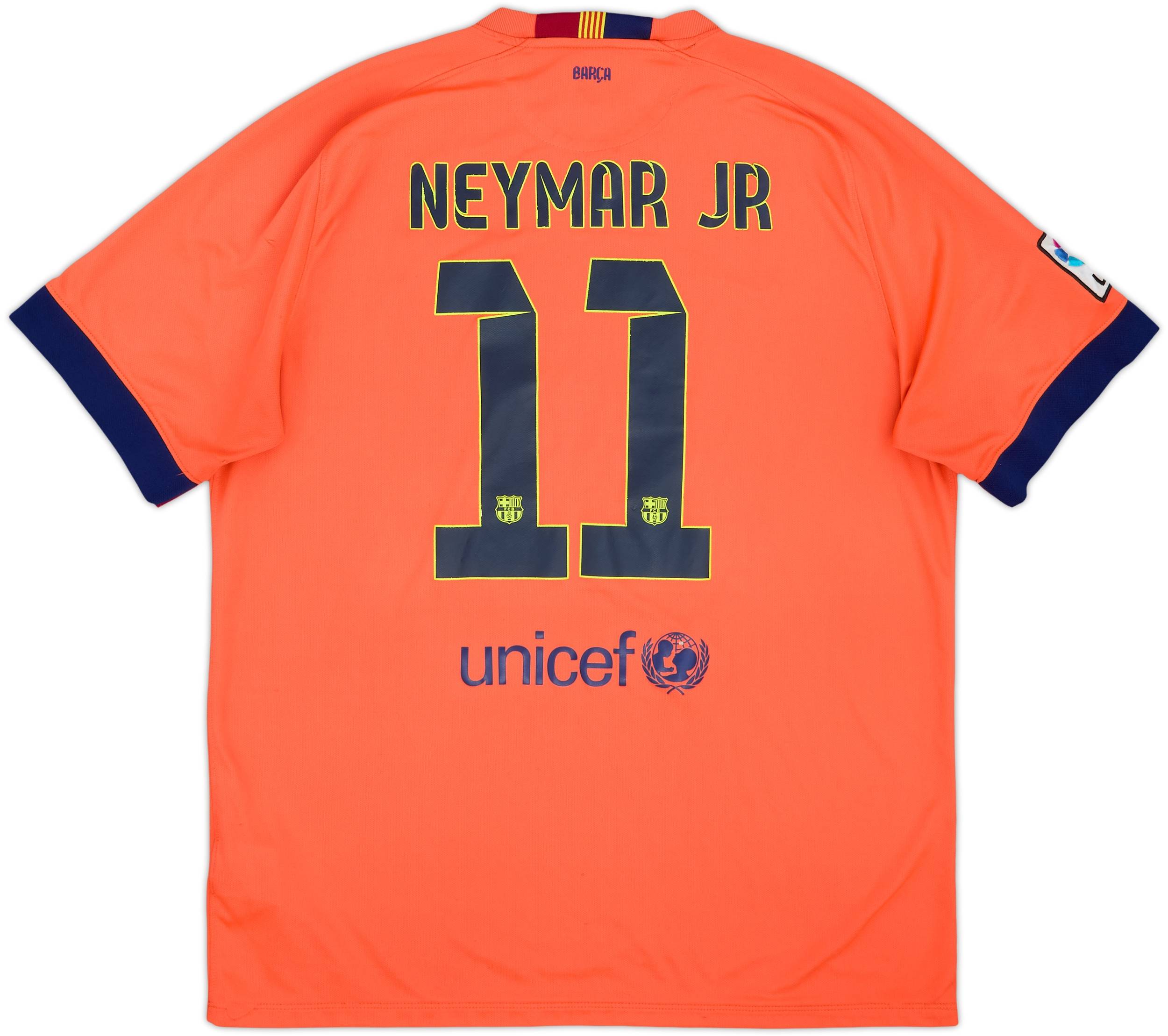2014-15 Barcelona Away Shirt Neymar Jr #11 - 6/10 - (XL)