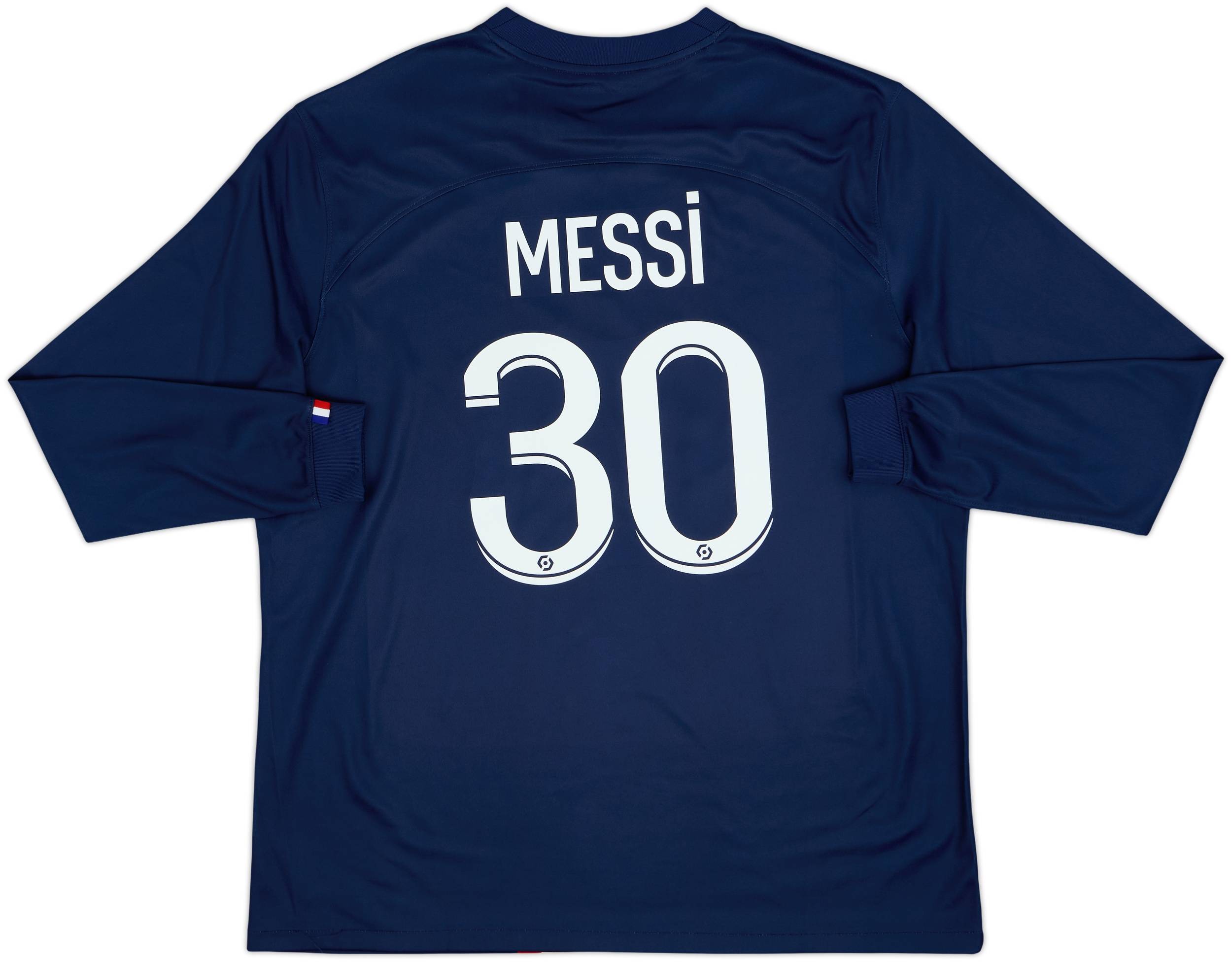 2022-23 Paris Saint-Germain Home L/S Shirt Messi #30 - 8/10 - (XL)
