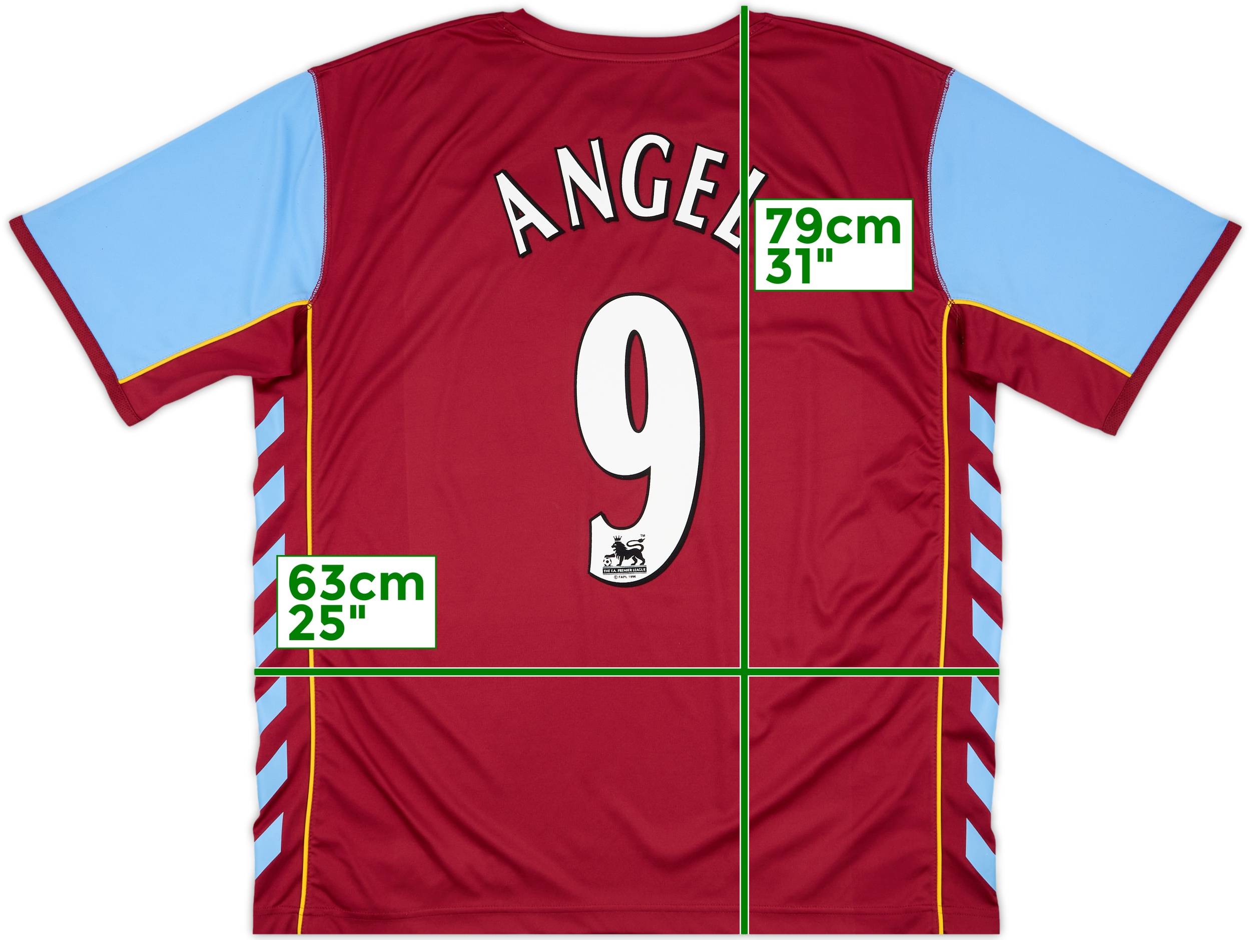 2005-06 Aston Villa Home Shirt Angel #9 - 9/10 - (3XL)