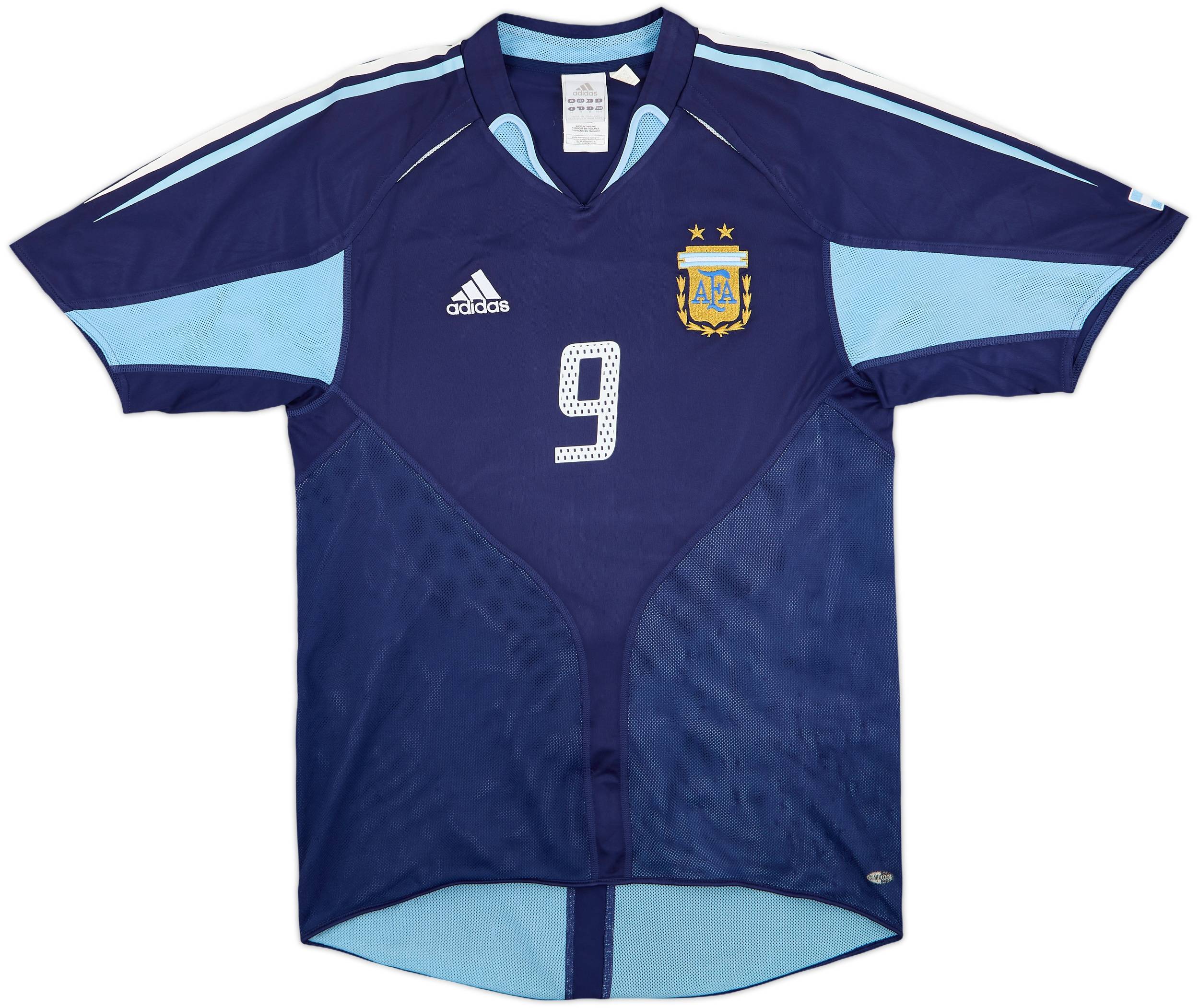 2004-05 Argentina Away Shirt Crespo #9 - 8/10 - (M)