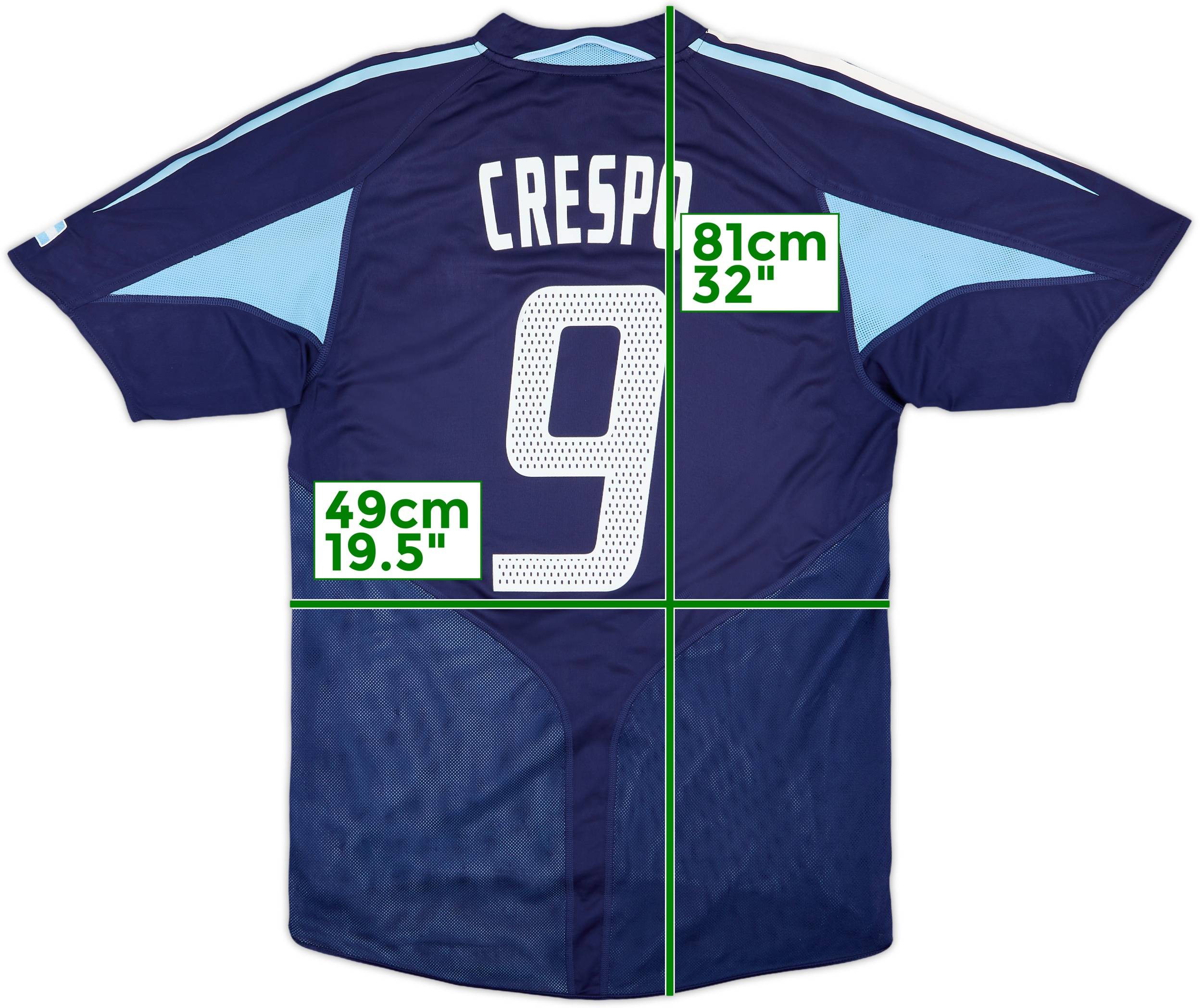 Maillot Argentine Player Issue 2005 U20 #4 TORREN - Adidas Double Couche - Taille M - Occasion Parfaite