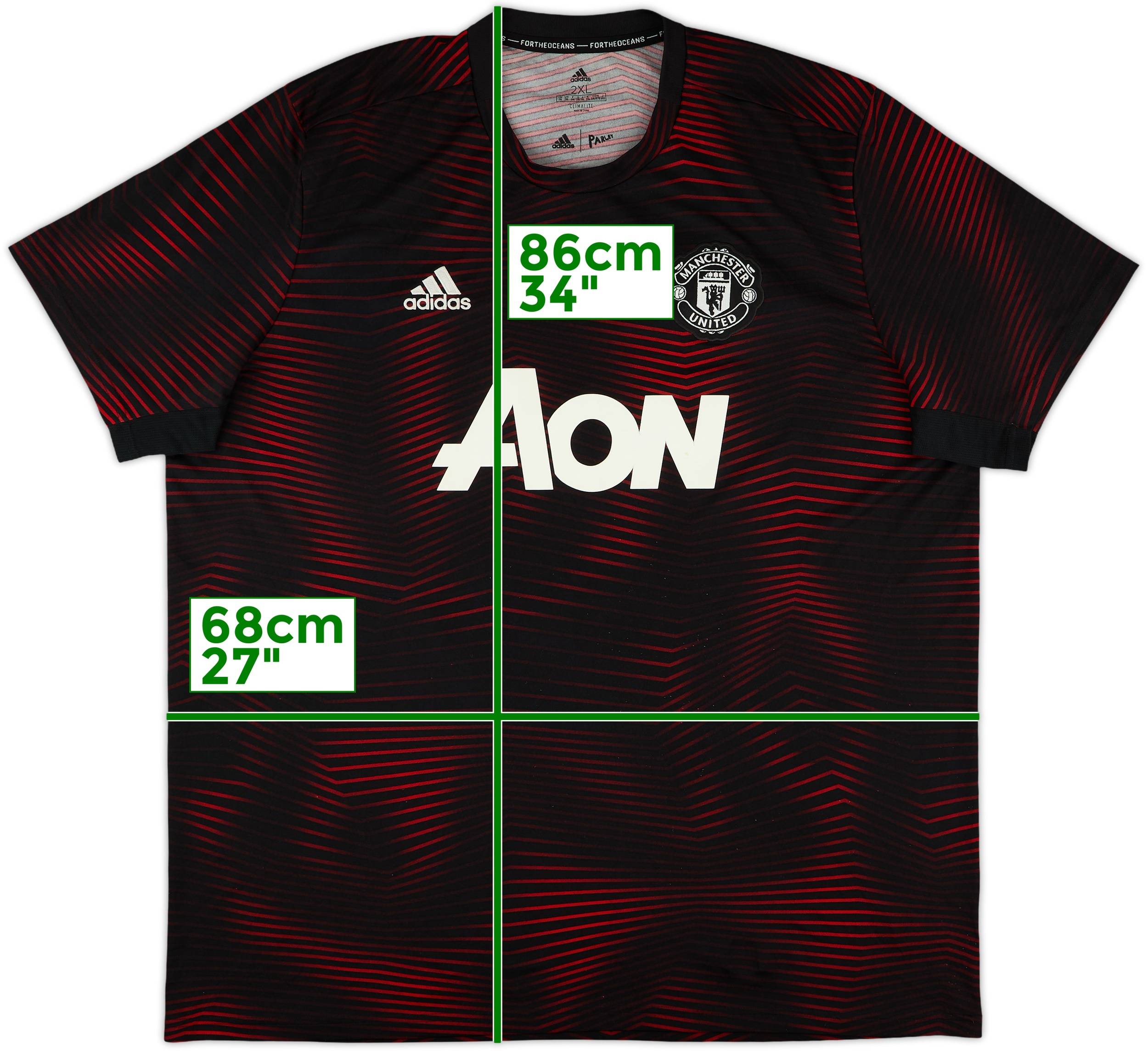 2018-19 Manchester United adidas Training Shirt - 7/10 - (XXL)