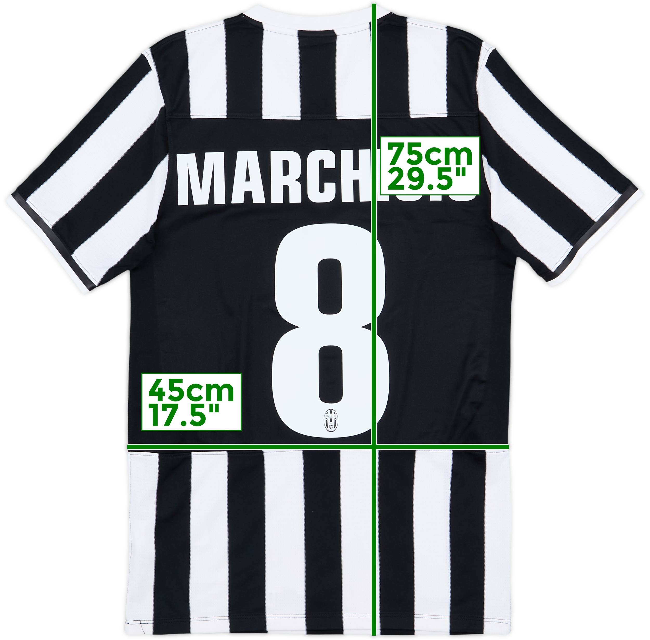 ユベントス 2013-14 #8 マルキジオ ユニフォーム 2013-14 Juventus Home Shirt Marchisio #8 - 8/10 - (S)