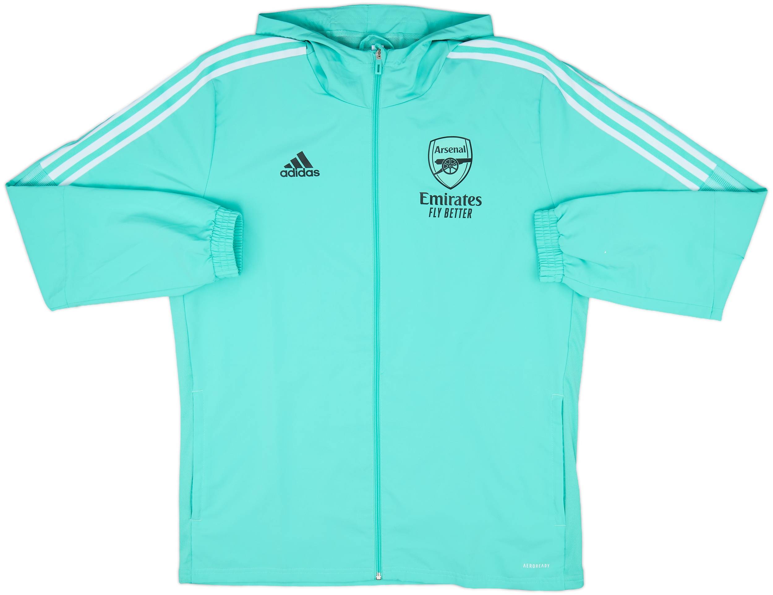 2021-22 Arsenal adidas Hooded Track Jacket - 8/10 - (L)