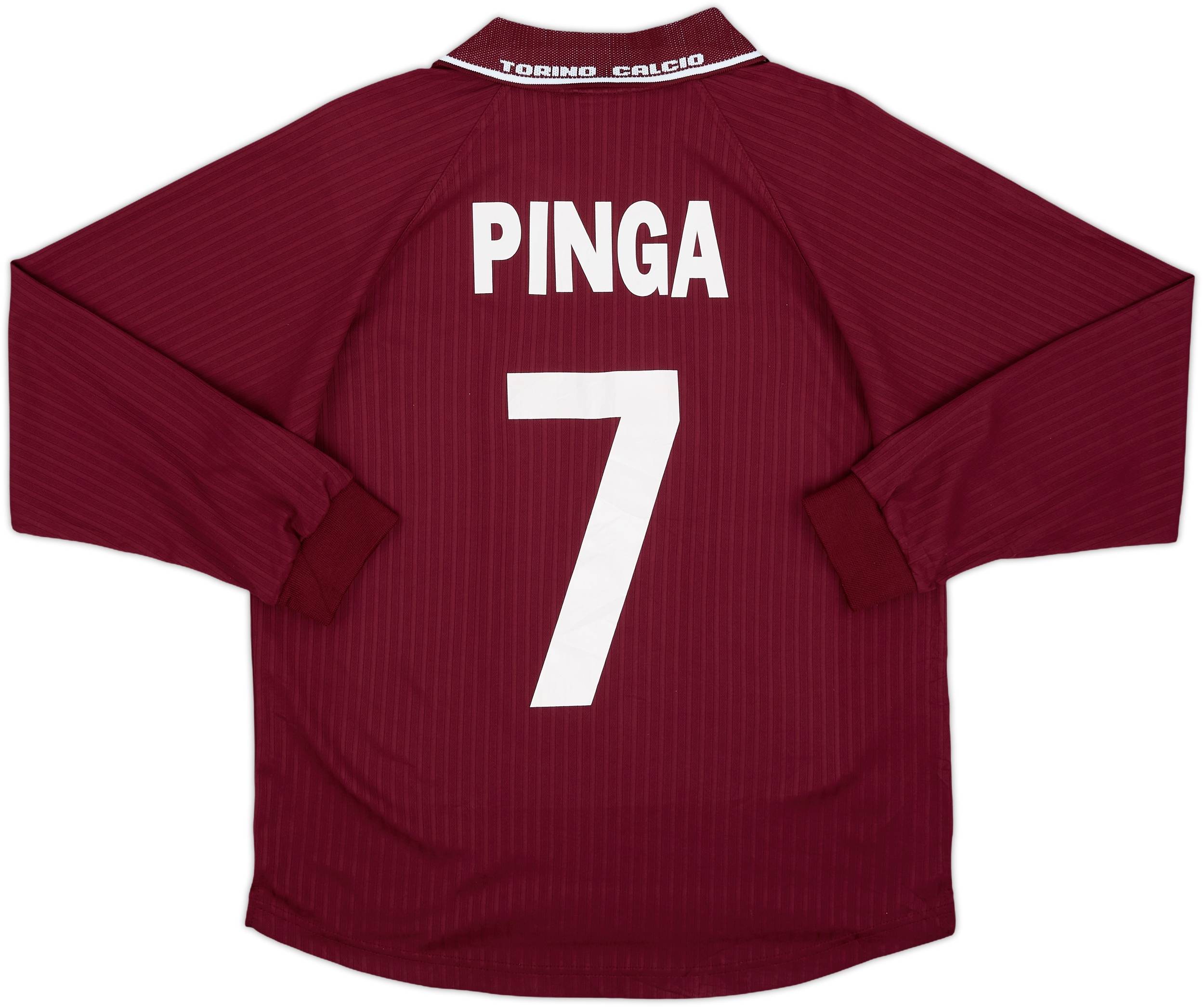 ウェア CANDELA FOOTBALL TOP JERSEY 2000-01 Torino Home L/S Shirt Pinga #7 - 8/10 - (L)