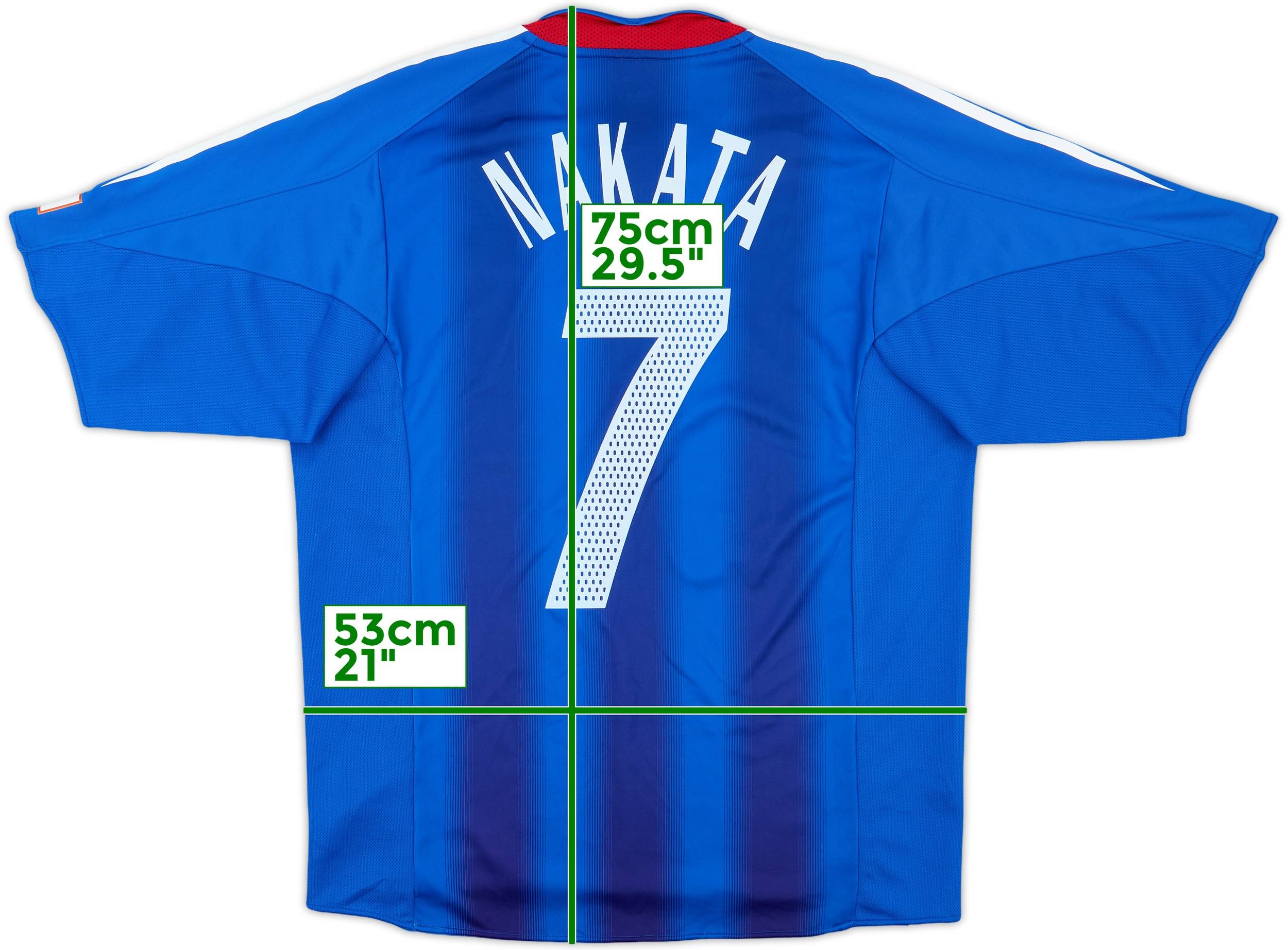 2004-06 Japan Authentic Home Shirt Nakata #7 - 7/10 - (L)