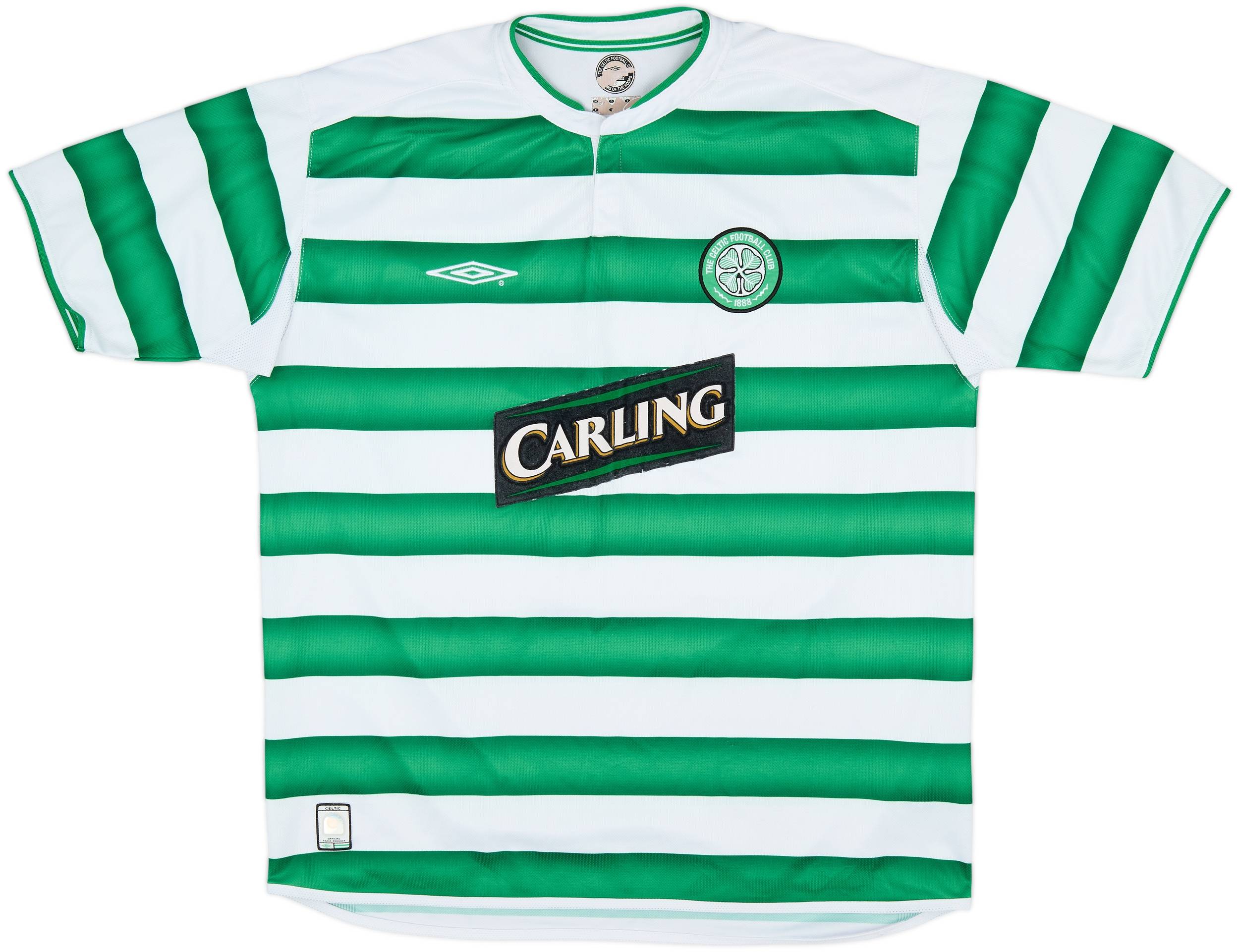【正規品】Celtic FC LARSSON 7 シャツ 2001/03 LARSSON #7 Celtic Umbro European Home Football Shirt