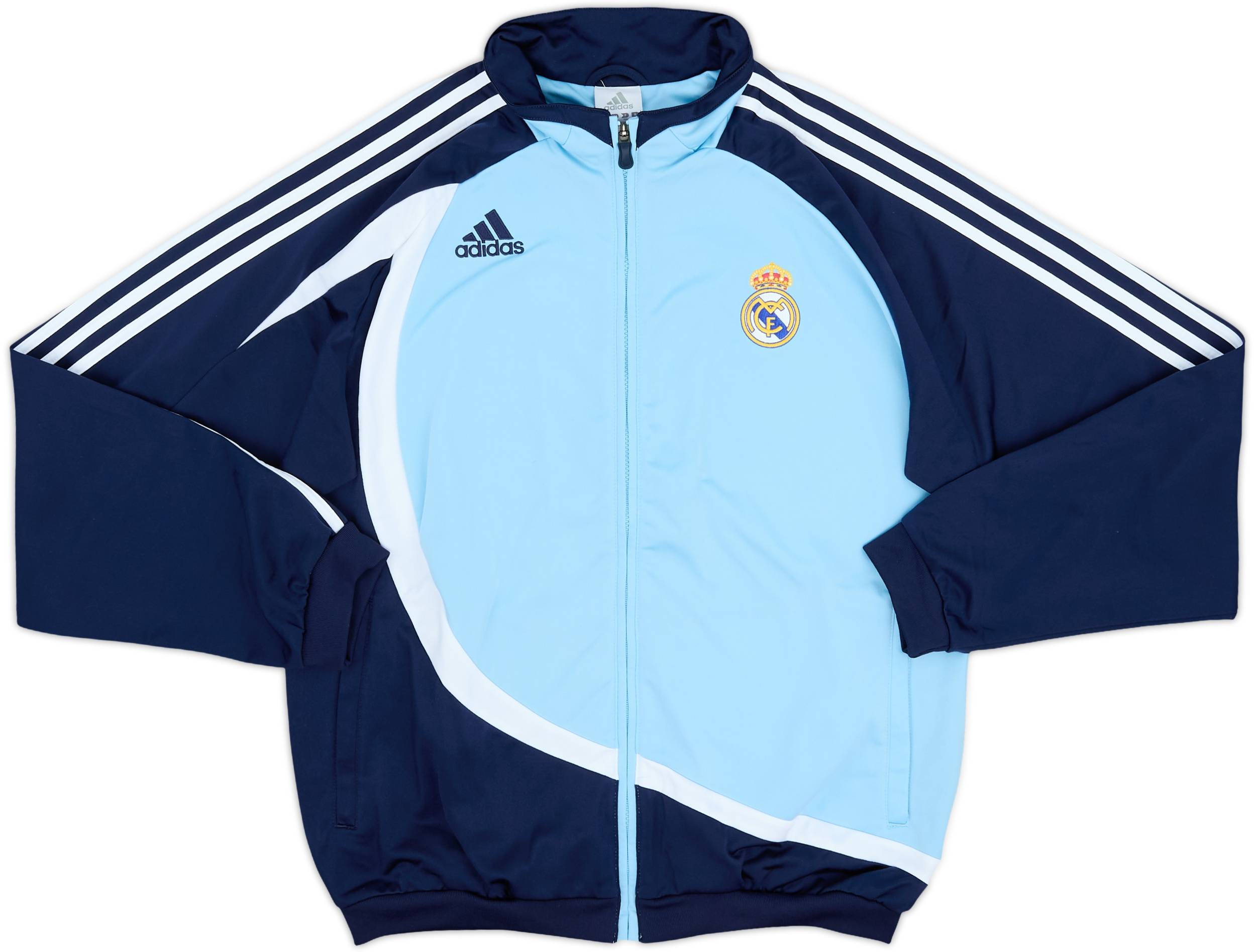 adidas Real Madrid ジャケット Lサイズ VTG Real Madrid FC Adidas Soccer Training Tracksuit Size: D