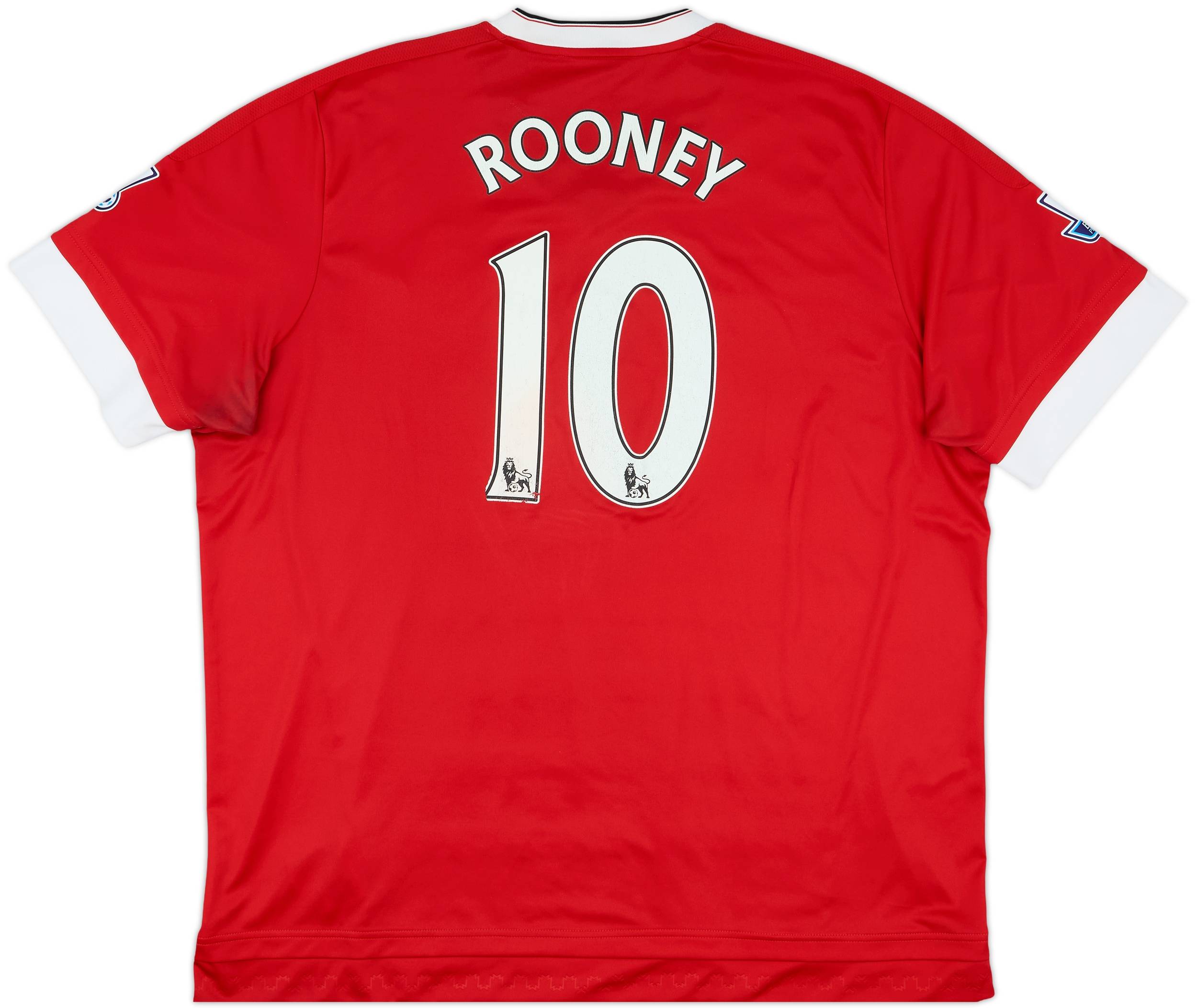 15-16 マンU ルーニー#10 ユニフォーム O 2015-16 Manchester United Home Shirt Rooney #10 - 5/10 - (XXL)