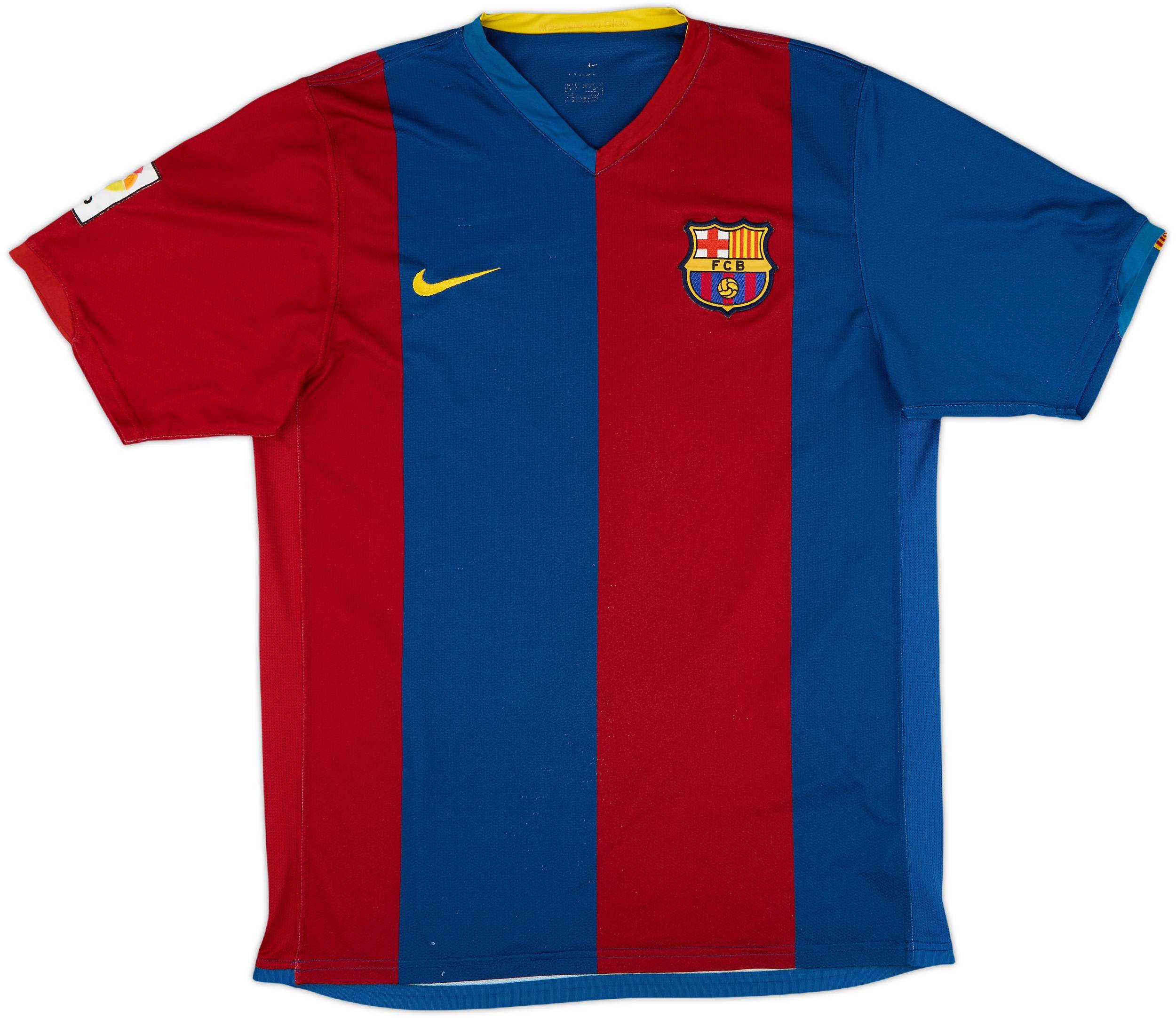 2006-07 Barcelona Home Shirt Ronaldinho #10 - 6/10 - (M)