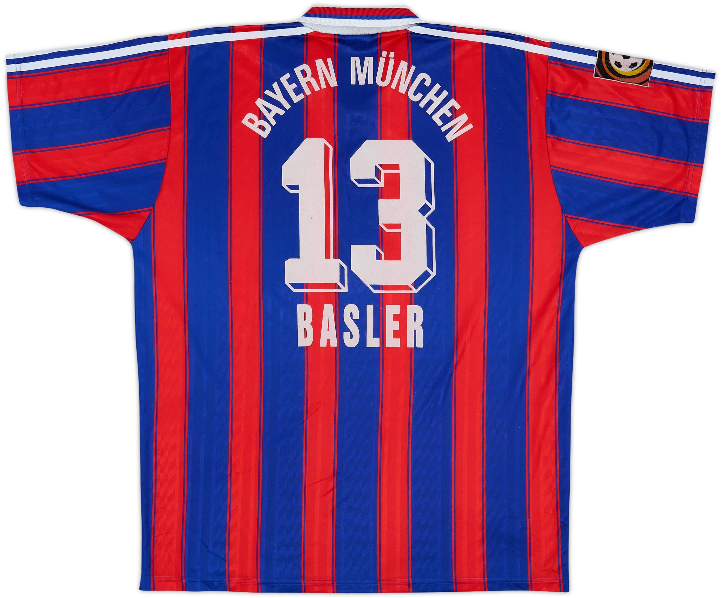 1995-97 Bayern Munich Home Shirt Basler #13 - 8/10 - (L)