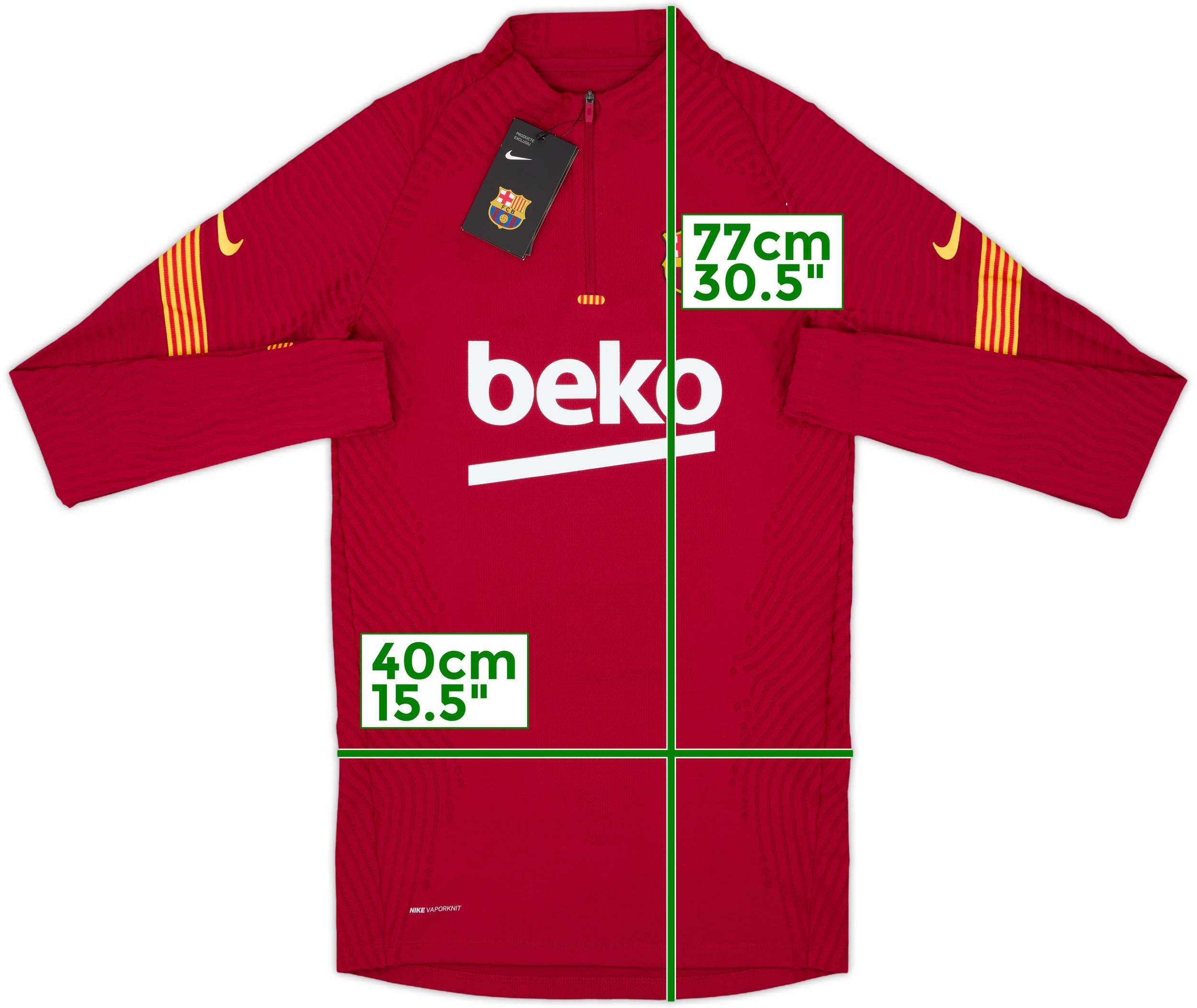 2020-21 Barcelona Nike Vaporknit 1/4 Zip Training Top (XS)