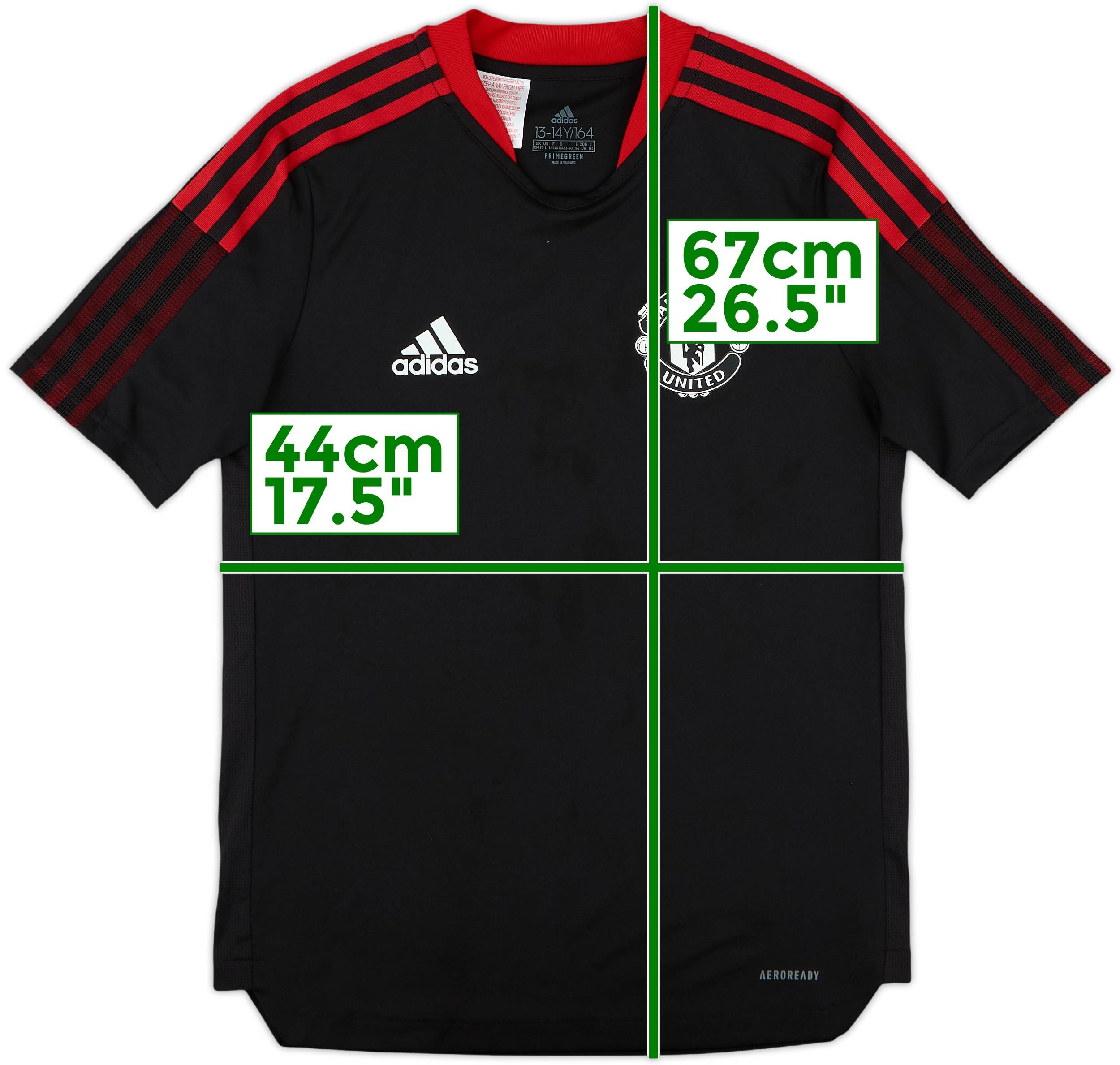 2021-22 Manchester United adidas Training Shirt - 8/10 - (L