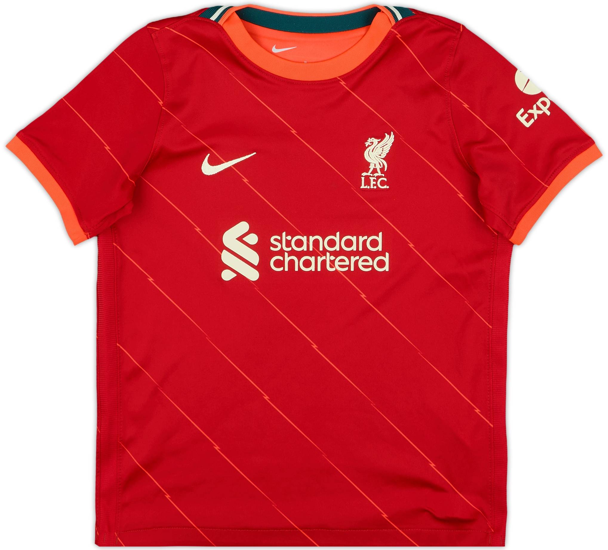 2021-22 Liverpool Home Shirt M.Salah #11 - 8/10 - (7-8 Years)