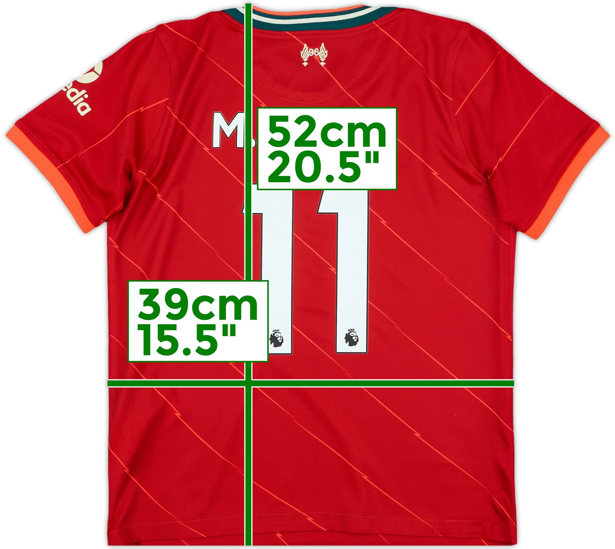 2021-22 Liverpool Home Shirt M.Salah #11 - 8/10 - (7-8 Years)