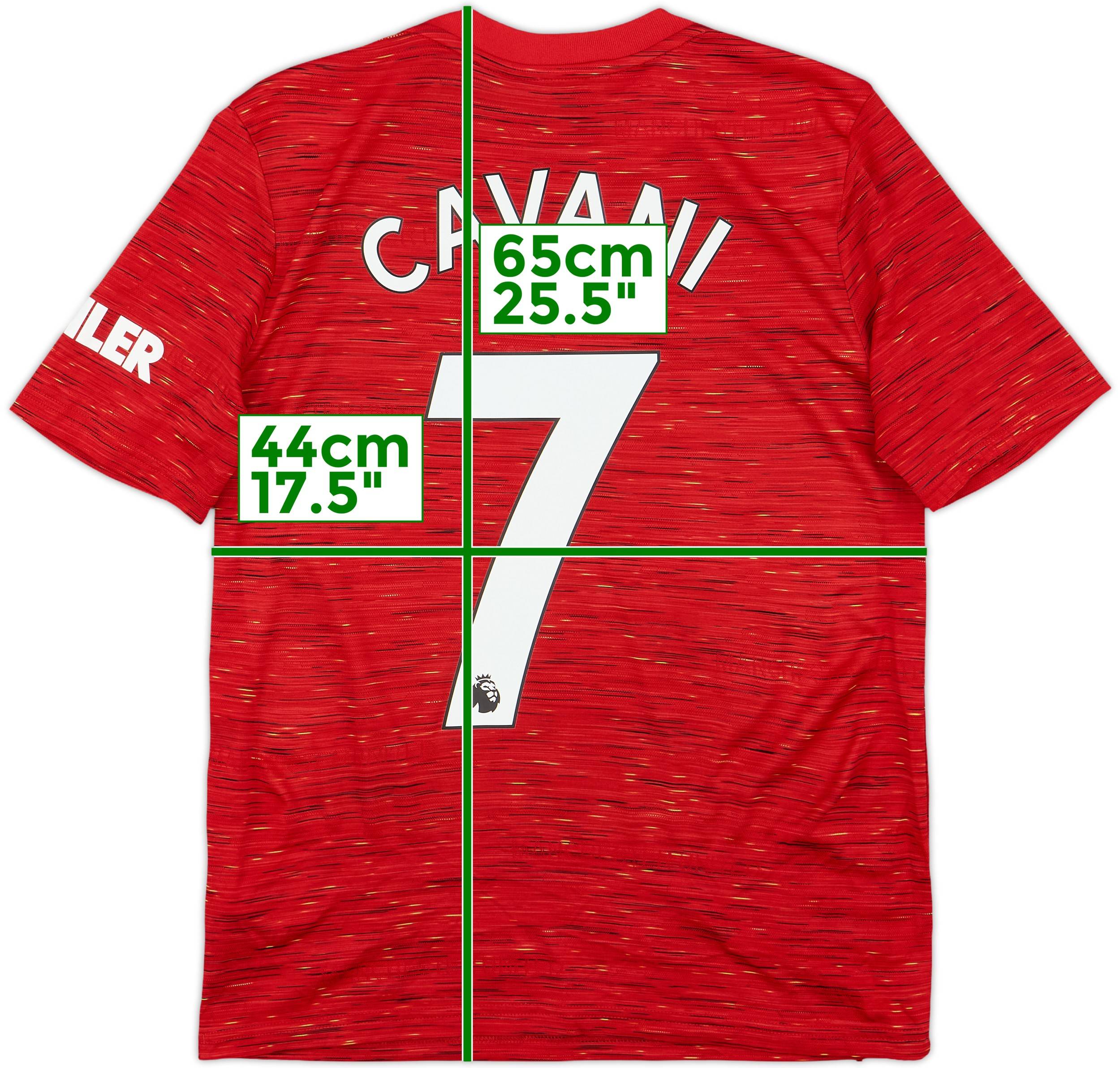 CAVANI ユニフォーム 7番 【Lサイズ】 2020-21 Manchester United Home Shirt Cavani #7 - 9/10 - (L.Boys)