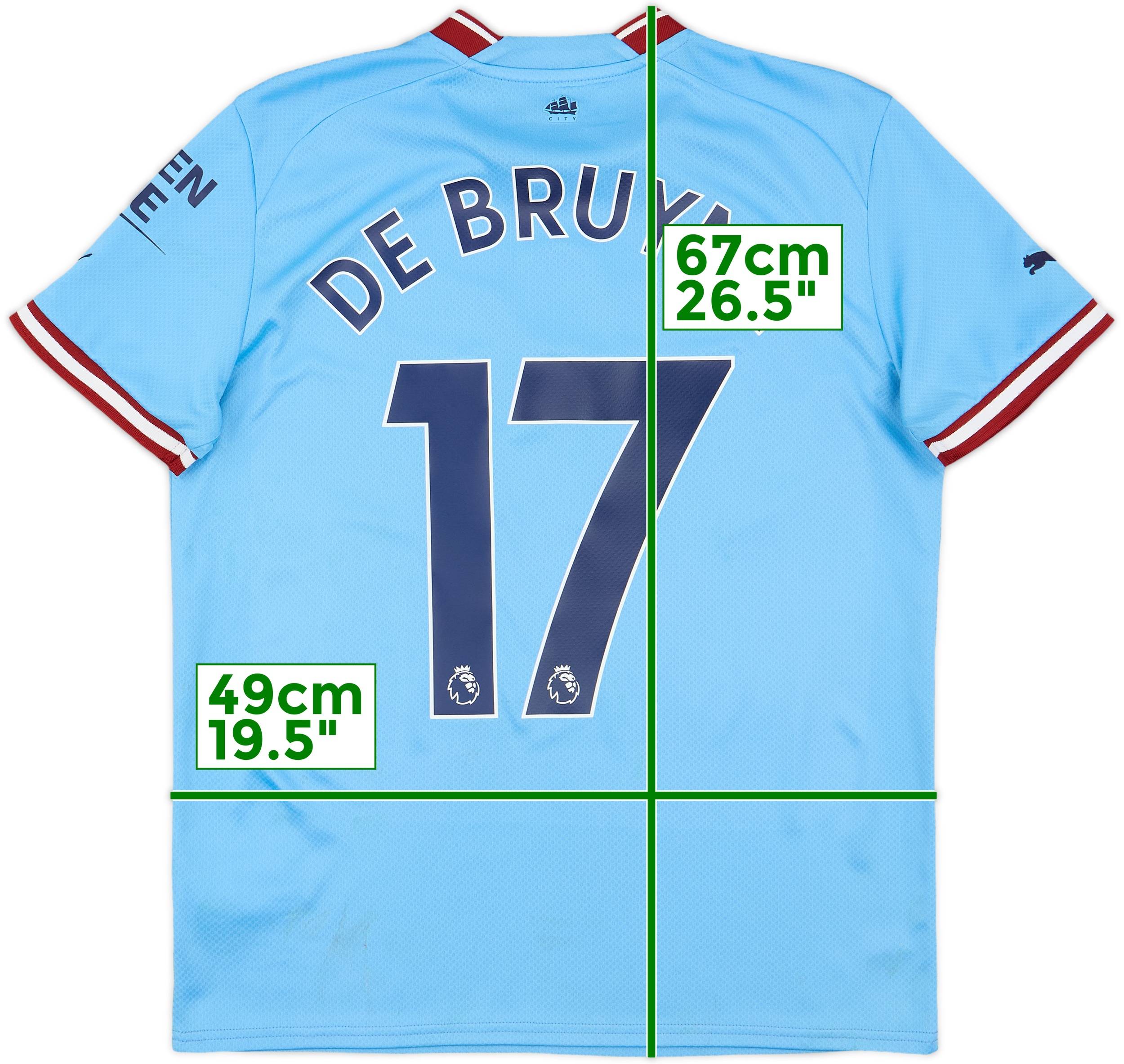 限定品 マンチェスター・シティ×BEP HOME  17 De Bruyne 2022-23 Manchester City Home Shirt De Bruyne #17 - 7/10