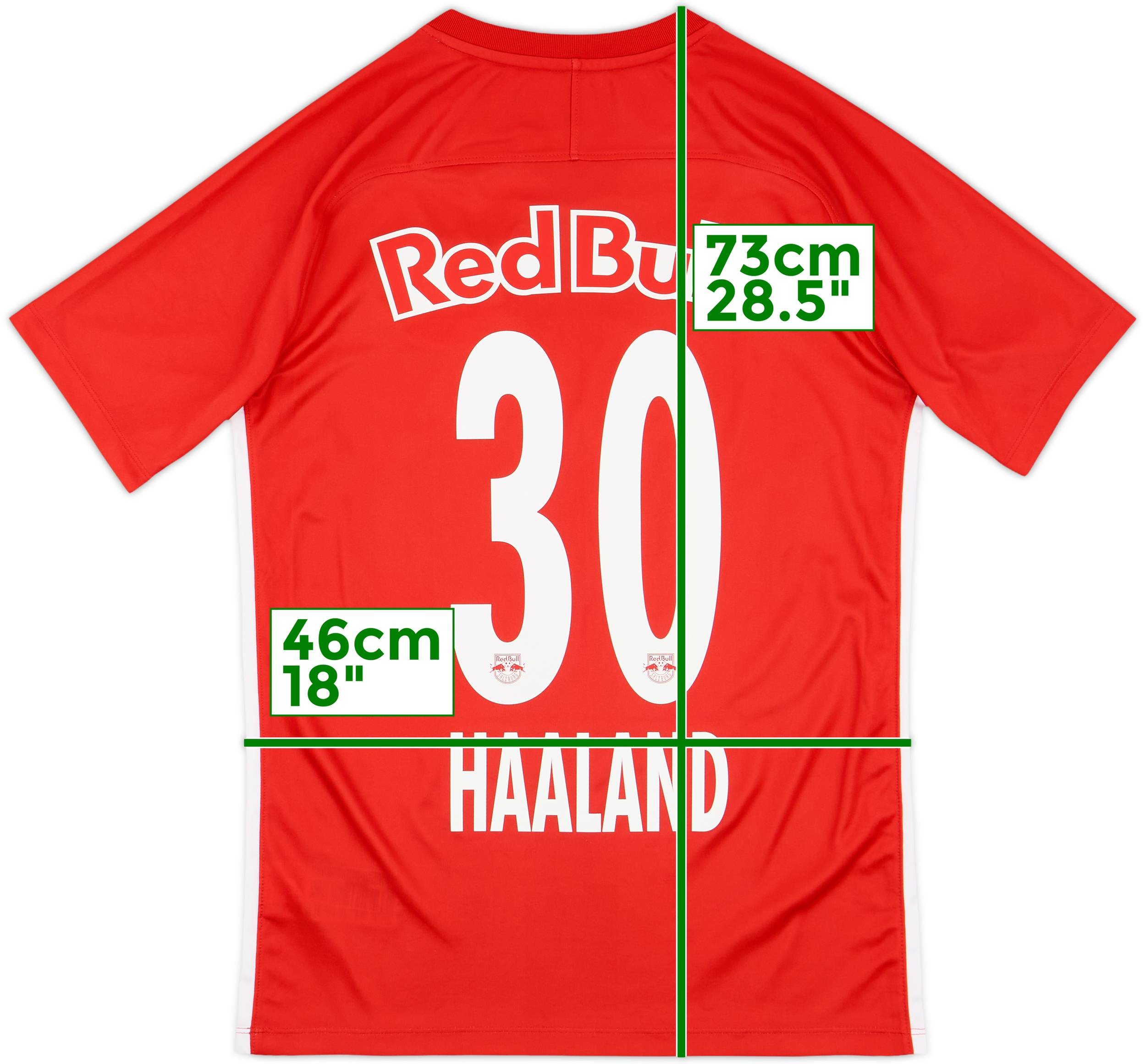 新品正規品Red Bull Salzburg ハーランドユニフォーム30 2019-20 Red Bull Salzburg Home Shirt Haaland #30 - 7/10 - (M)