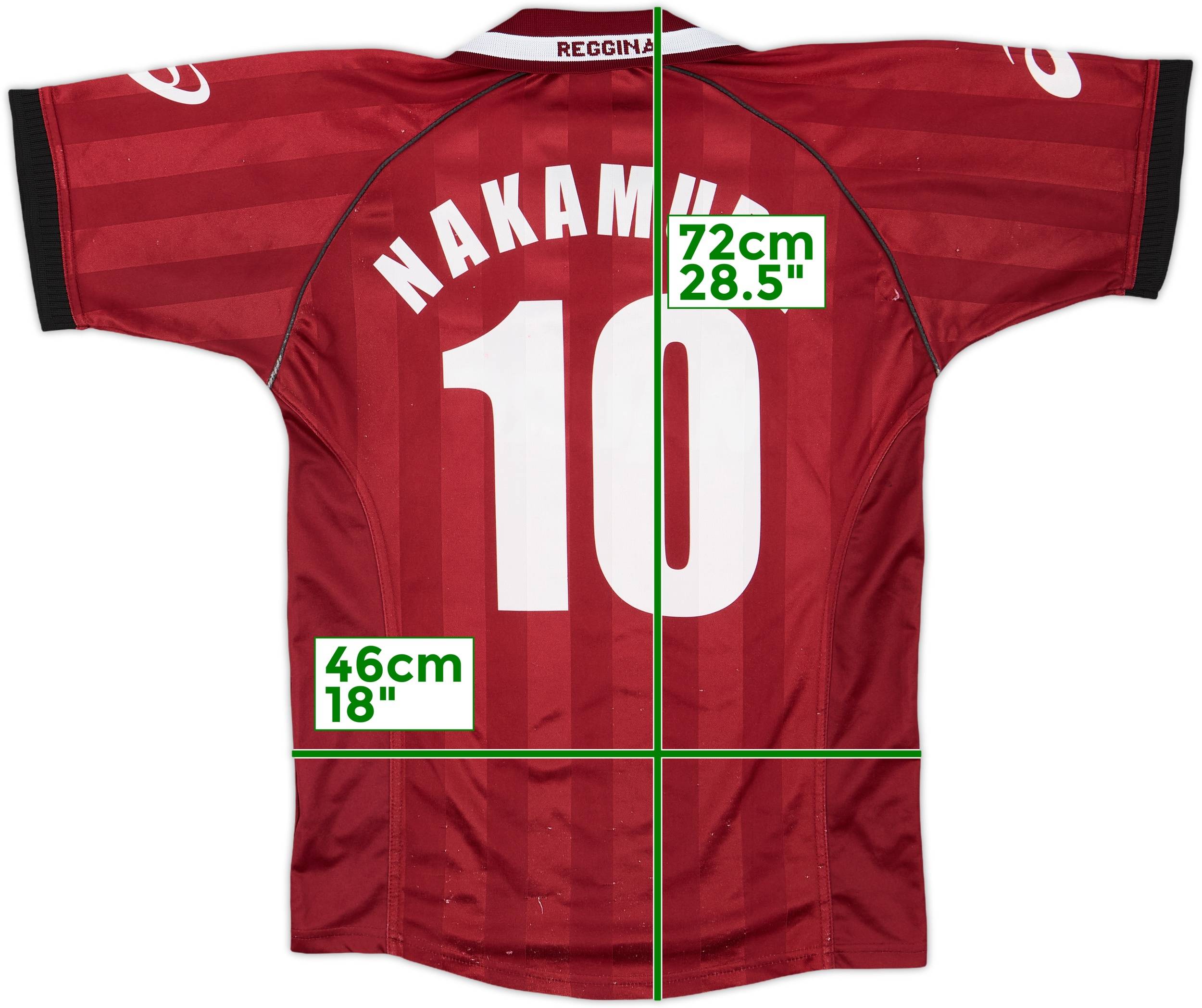 2002-03 Reggina Home Shirt Nakamura #10 - 6/10 - (S)